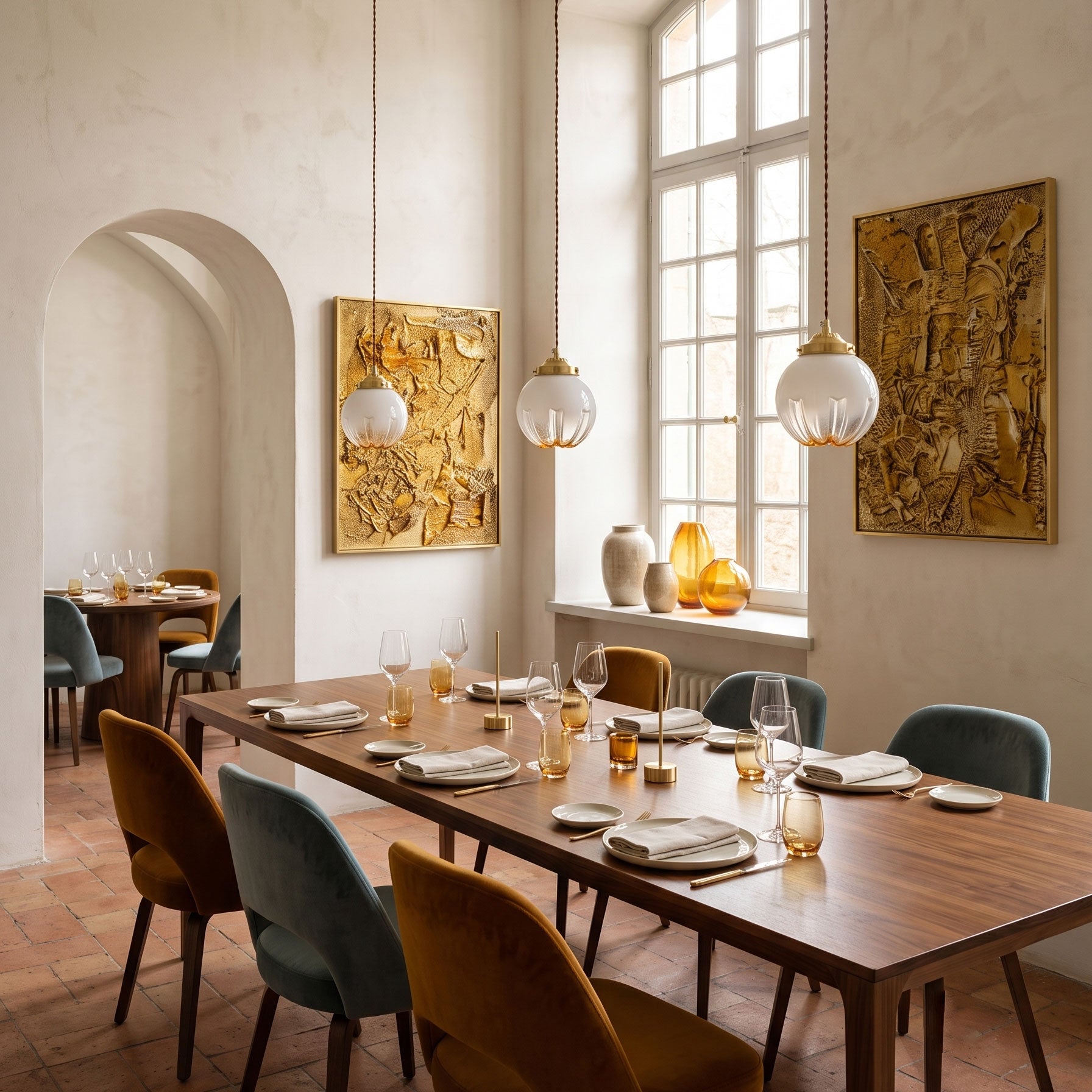Remy Fluted Ombre Pendant Light