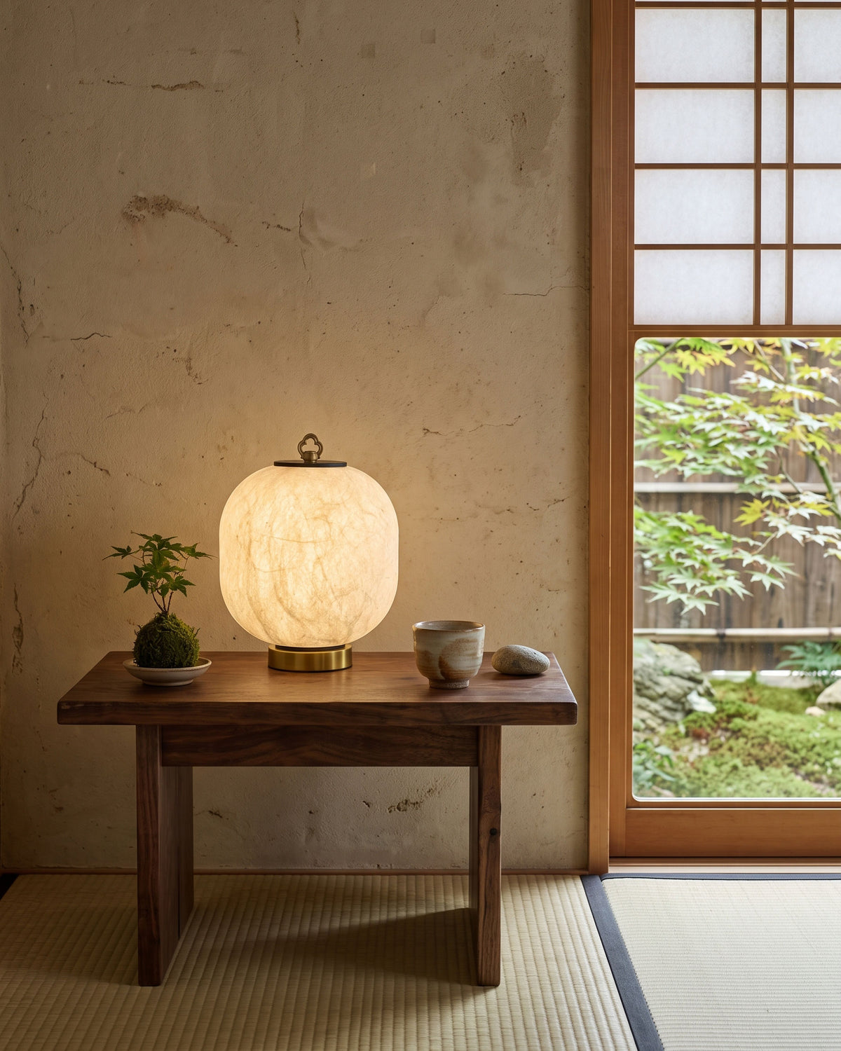 Renard Mulberry Silk Table Lamp