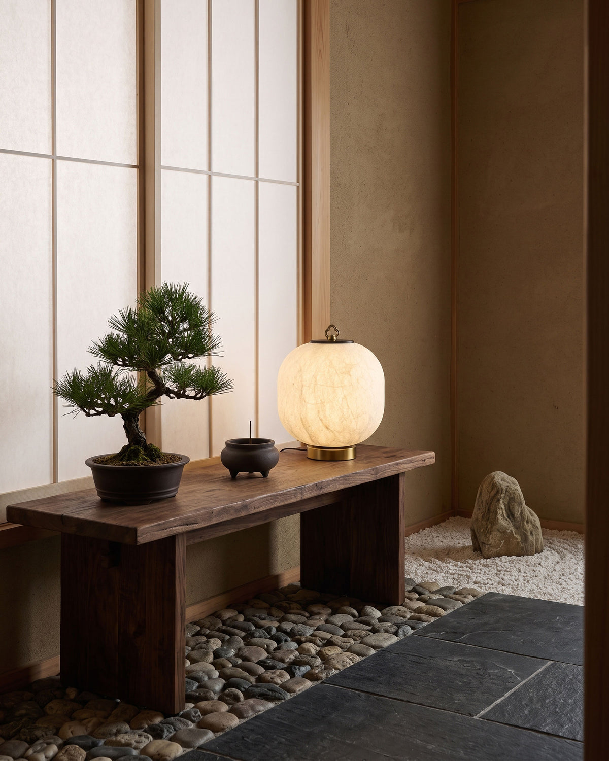 Renard Mulberry Silk Table Lamp
