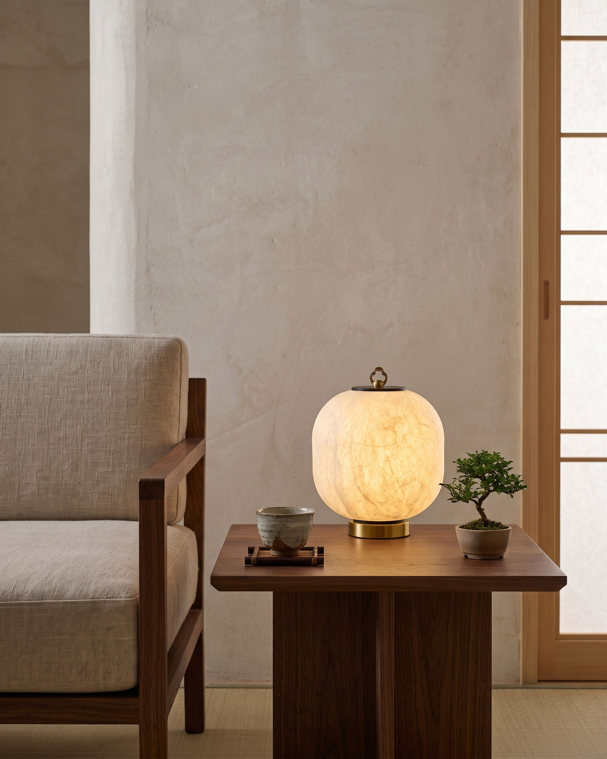 Renard Mulberry Silk Table Lamp
