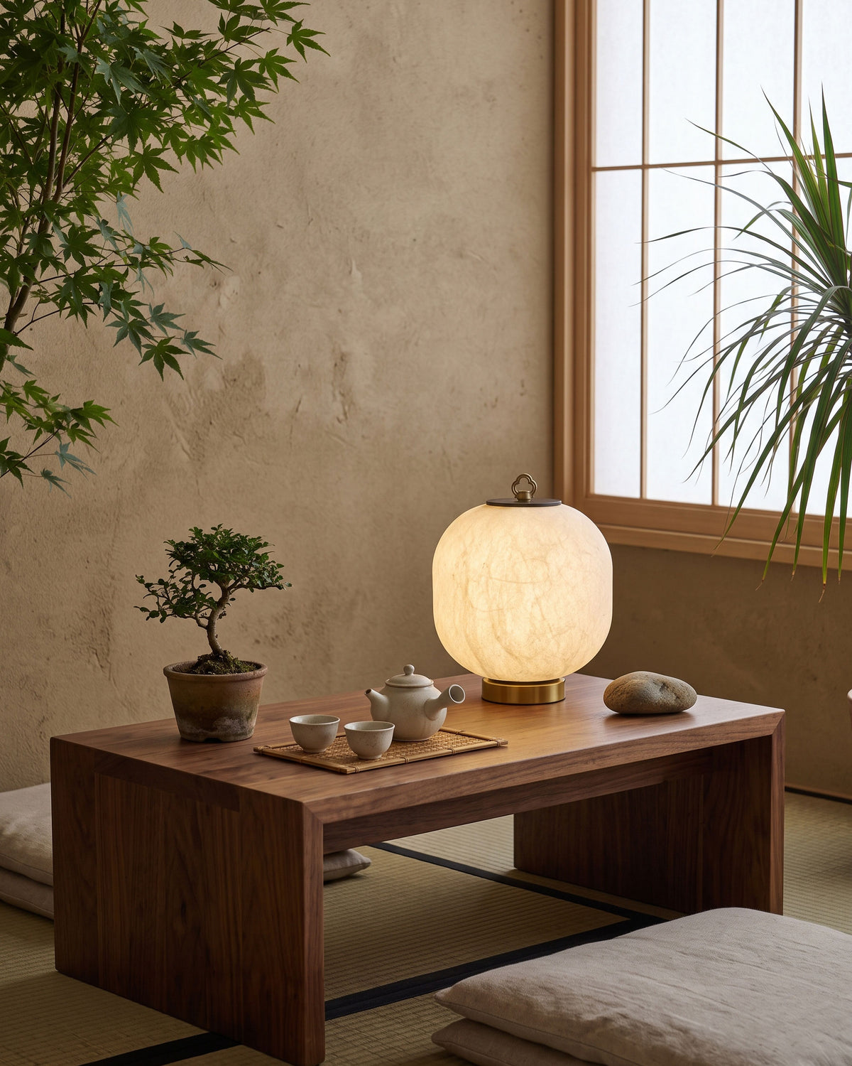 Renard Mulberry Silk Table Lamp