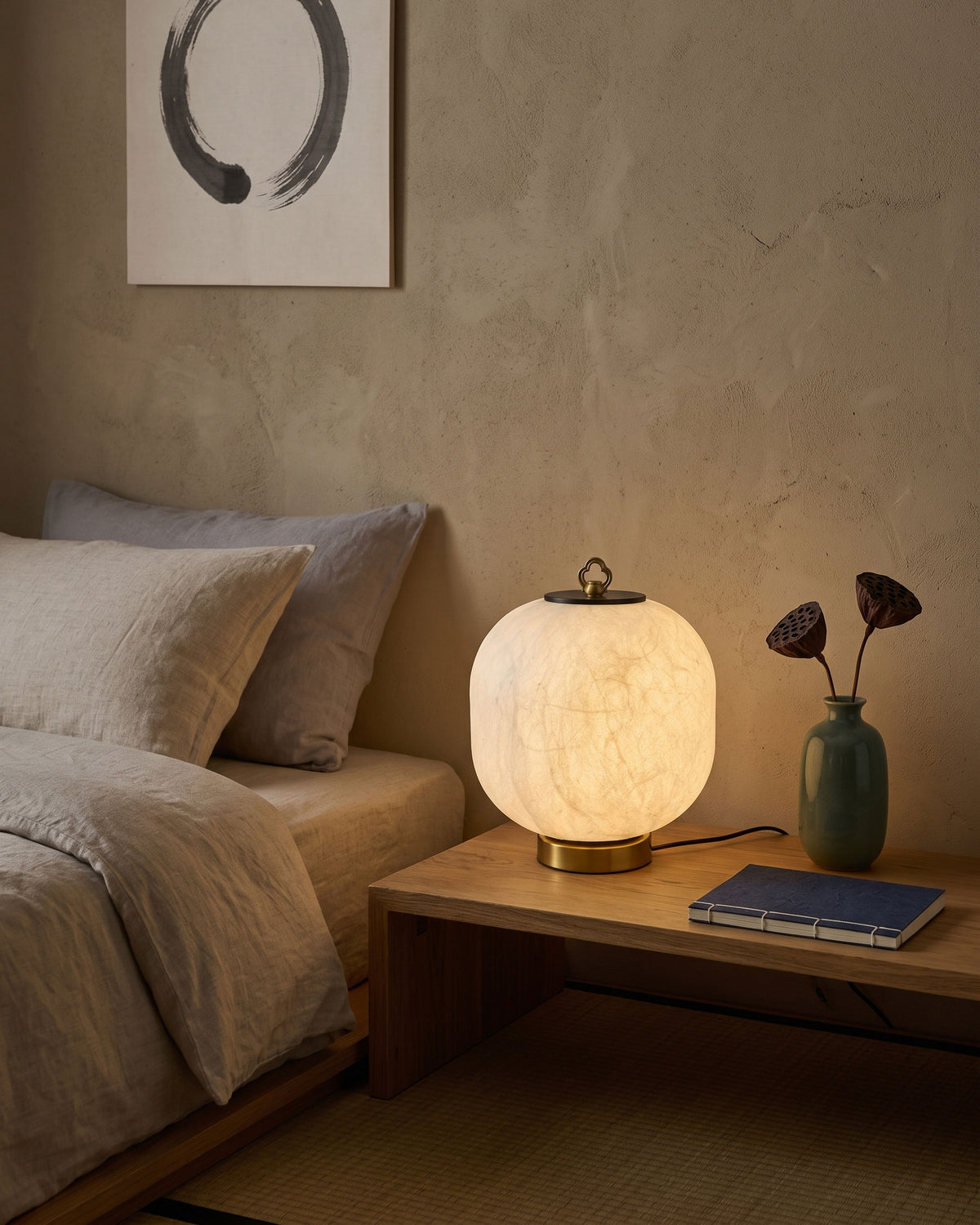 Renard Mulberry Silk Table Lamp