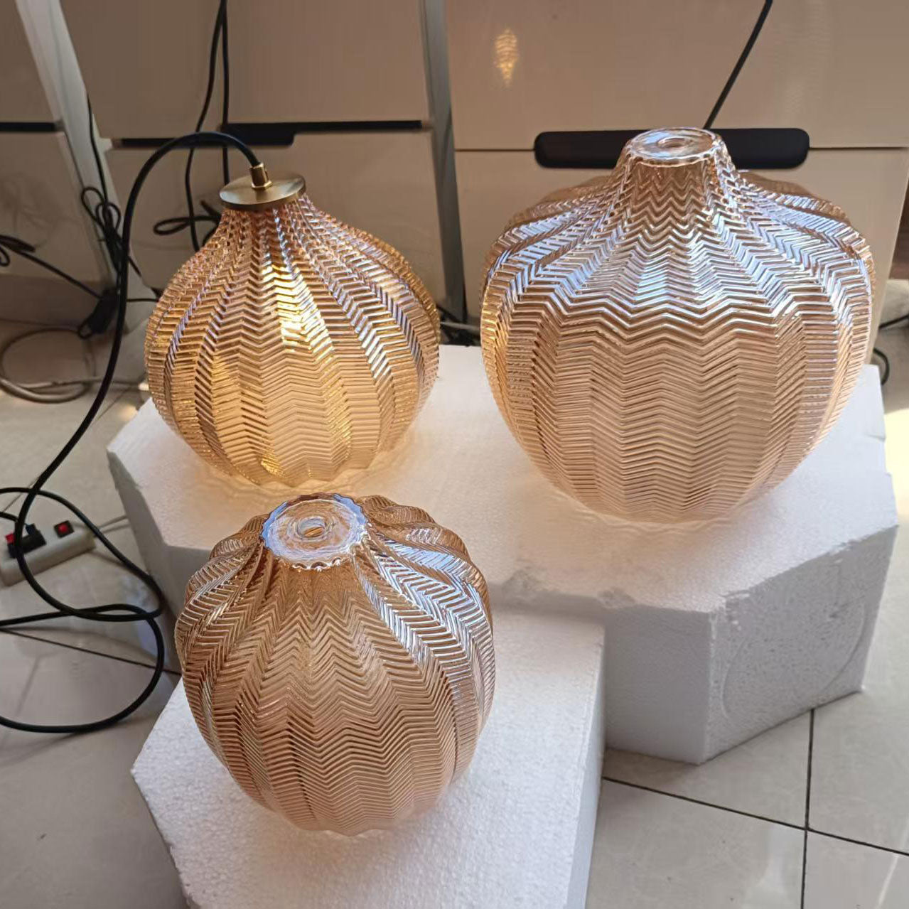 Rhea Textured Pendant Light