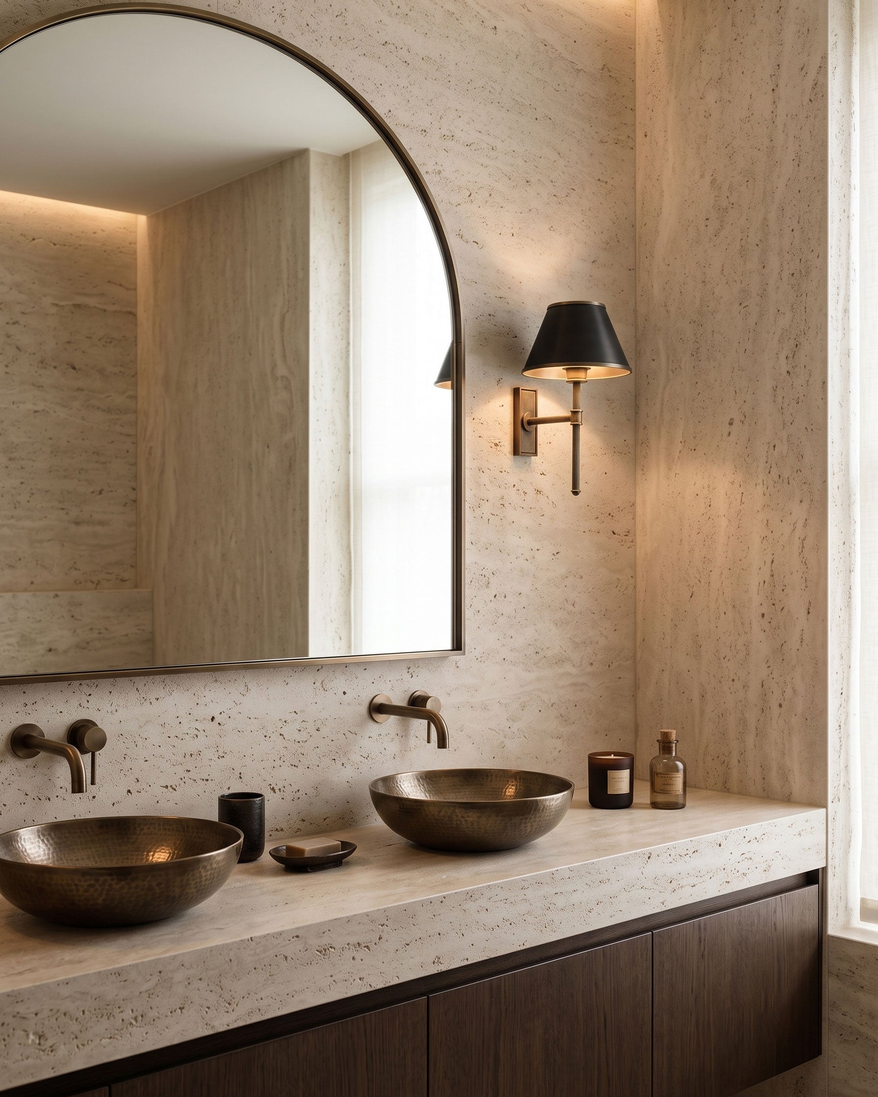 Rhodes Fluted Rod Wall Sconce
