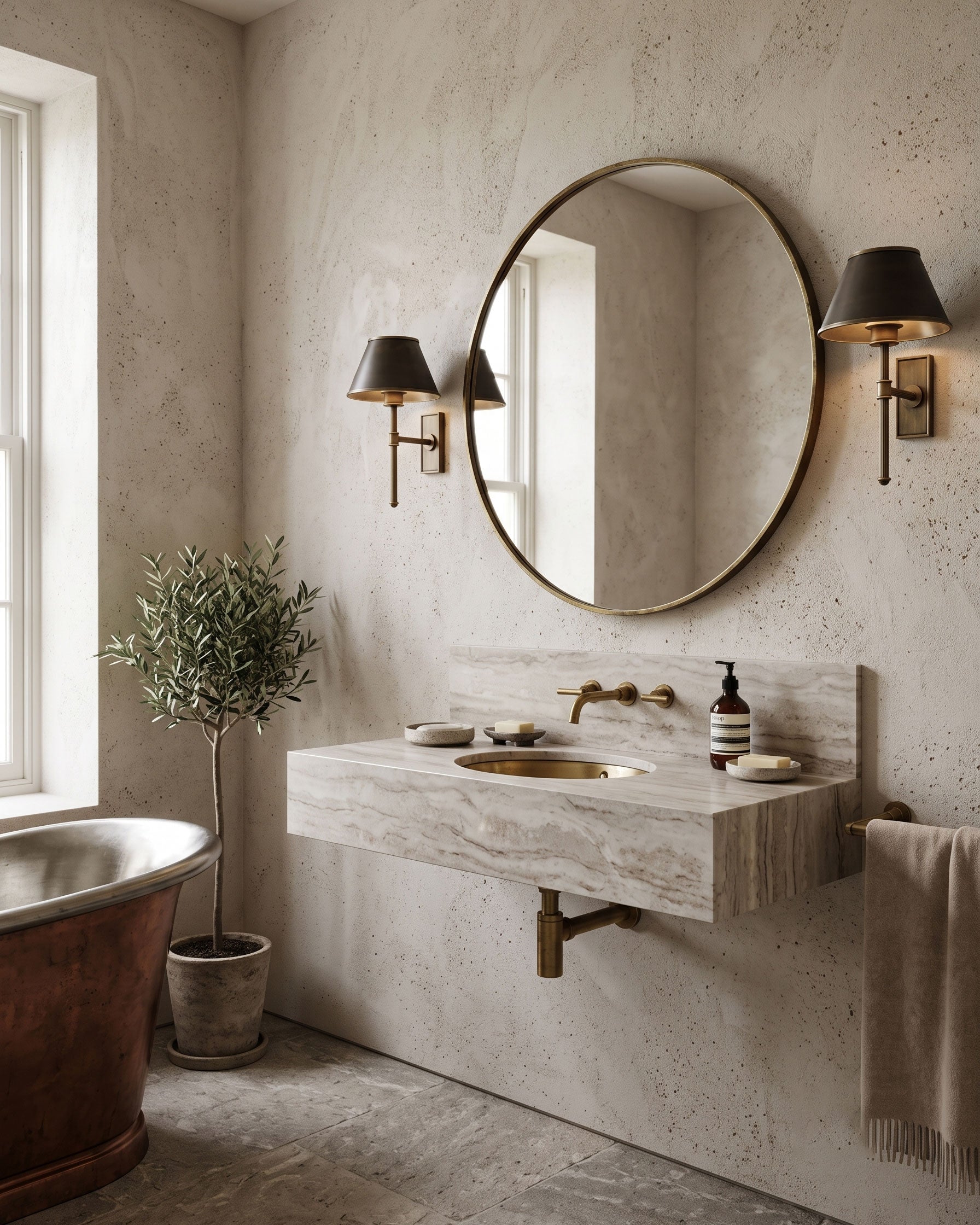 Rhodes Fluted Rod Wall Sconce