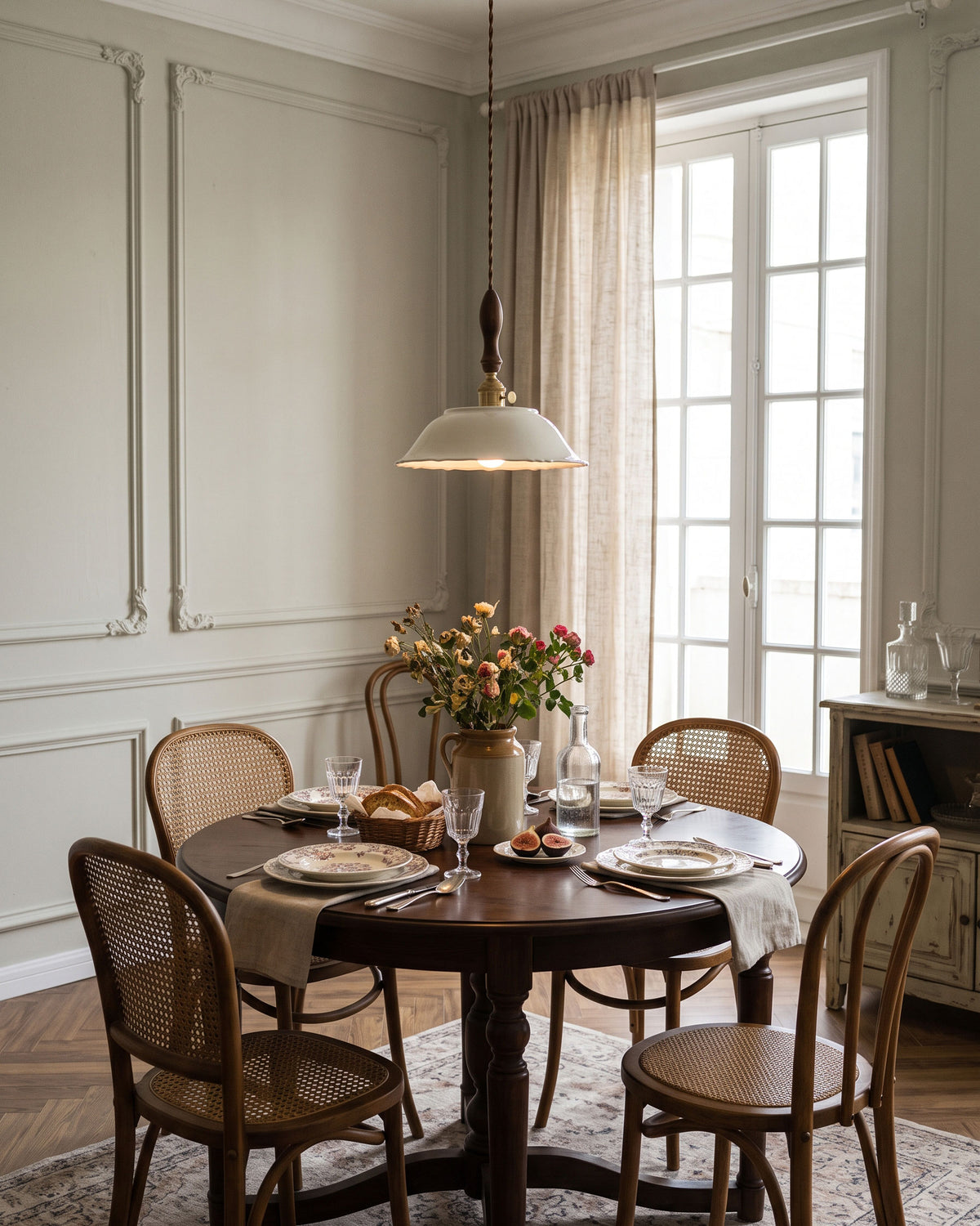 Rhodri Fluted Ceramic Pendant Light
