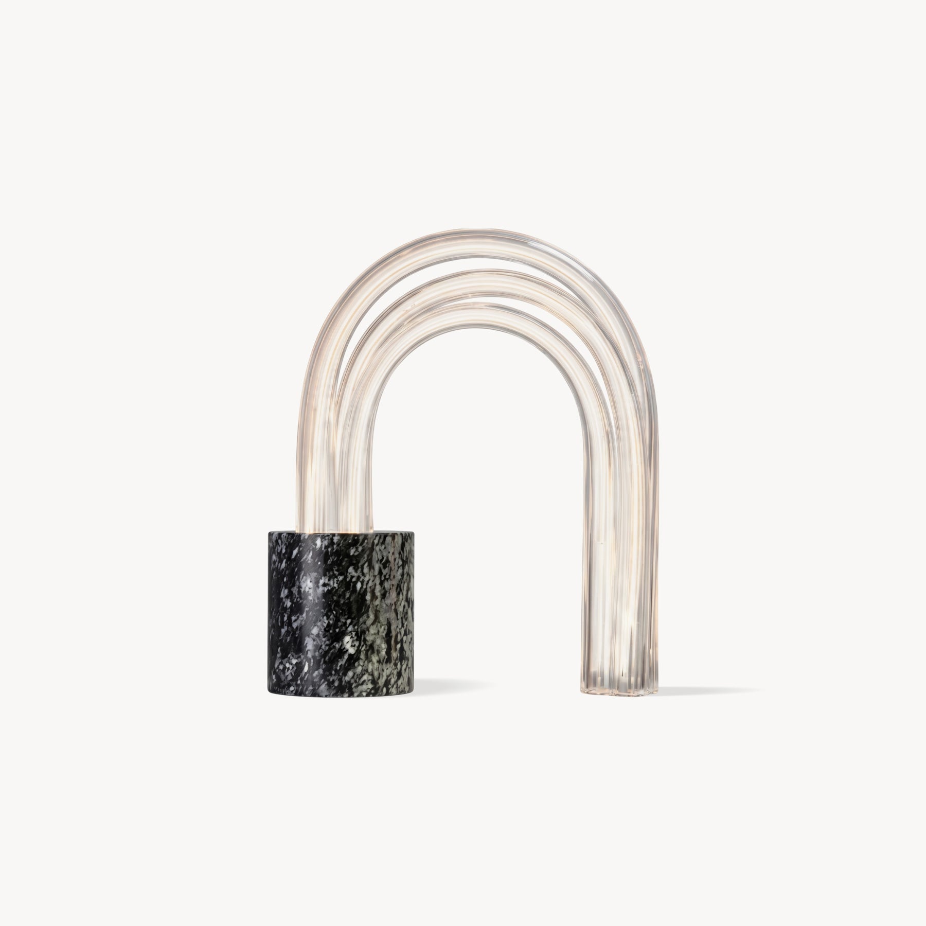 Ribbed Marble Table Lamp