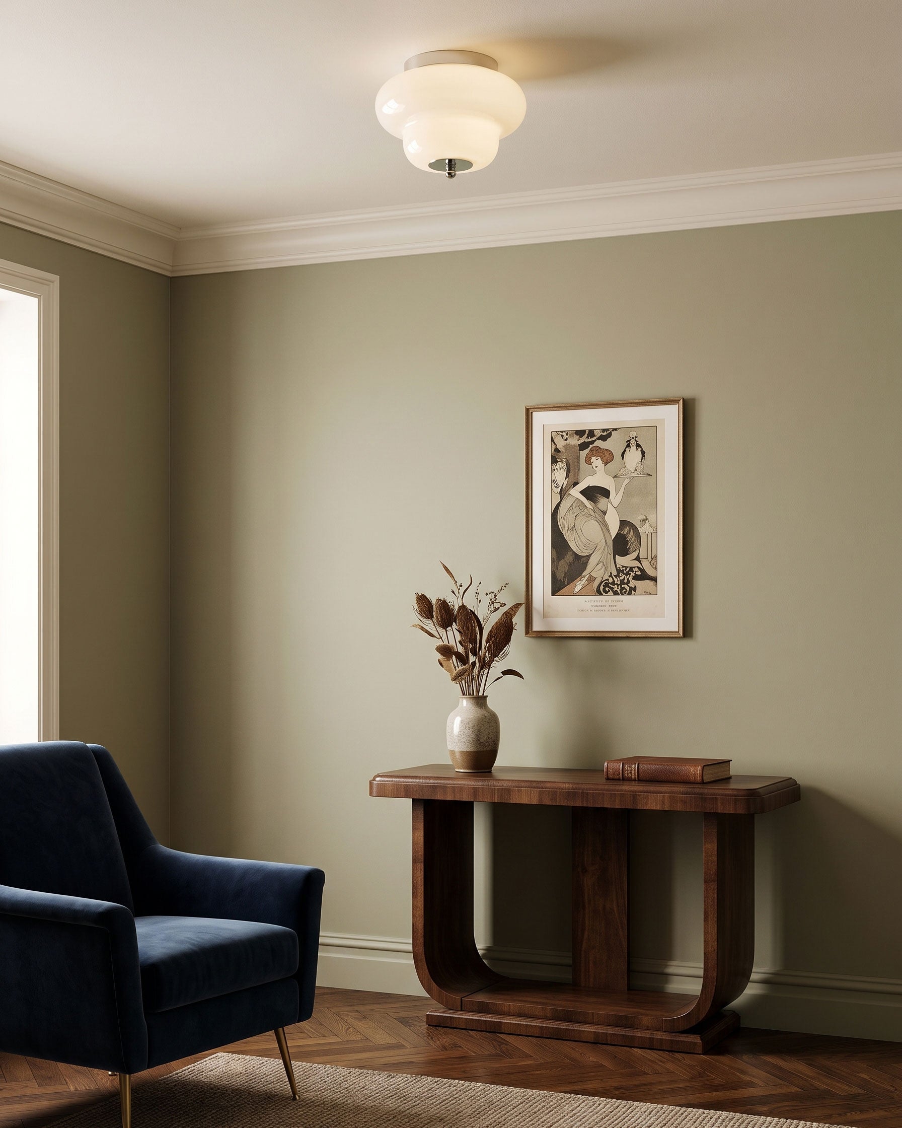 Roderick Opal Semi-Flush Mount