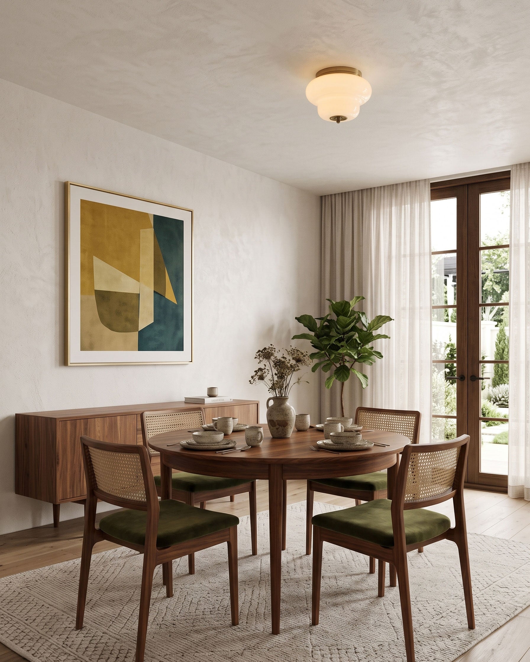 Roderick Opal Semi-Flush Mount