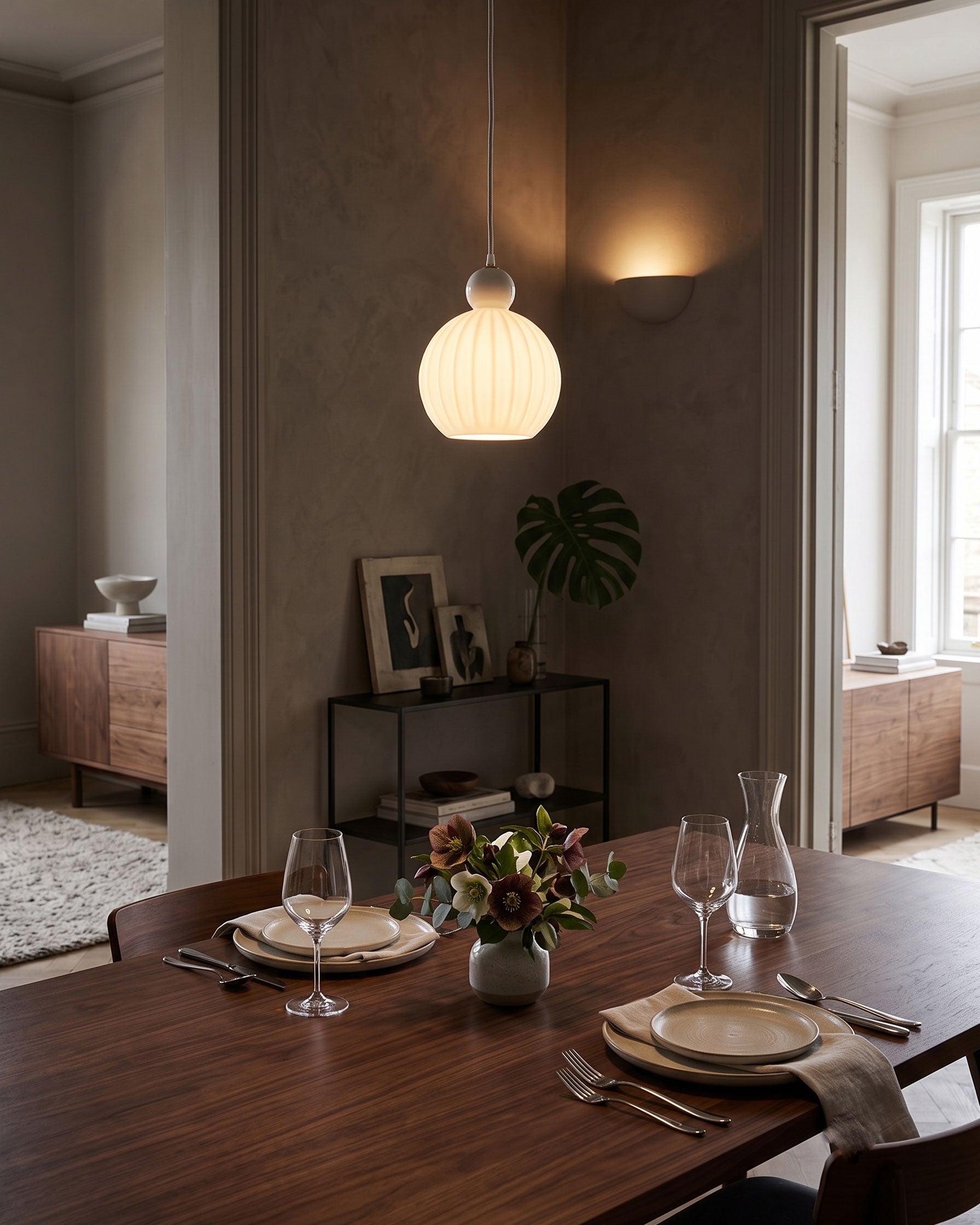 Romilly Ribbed Pendant Light