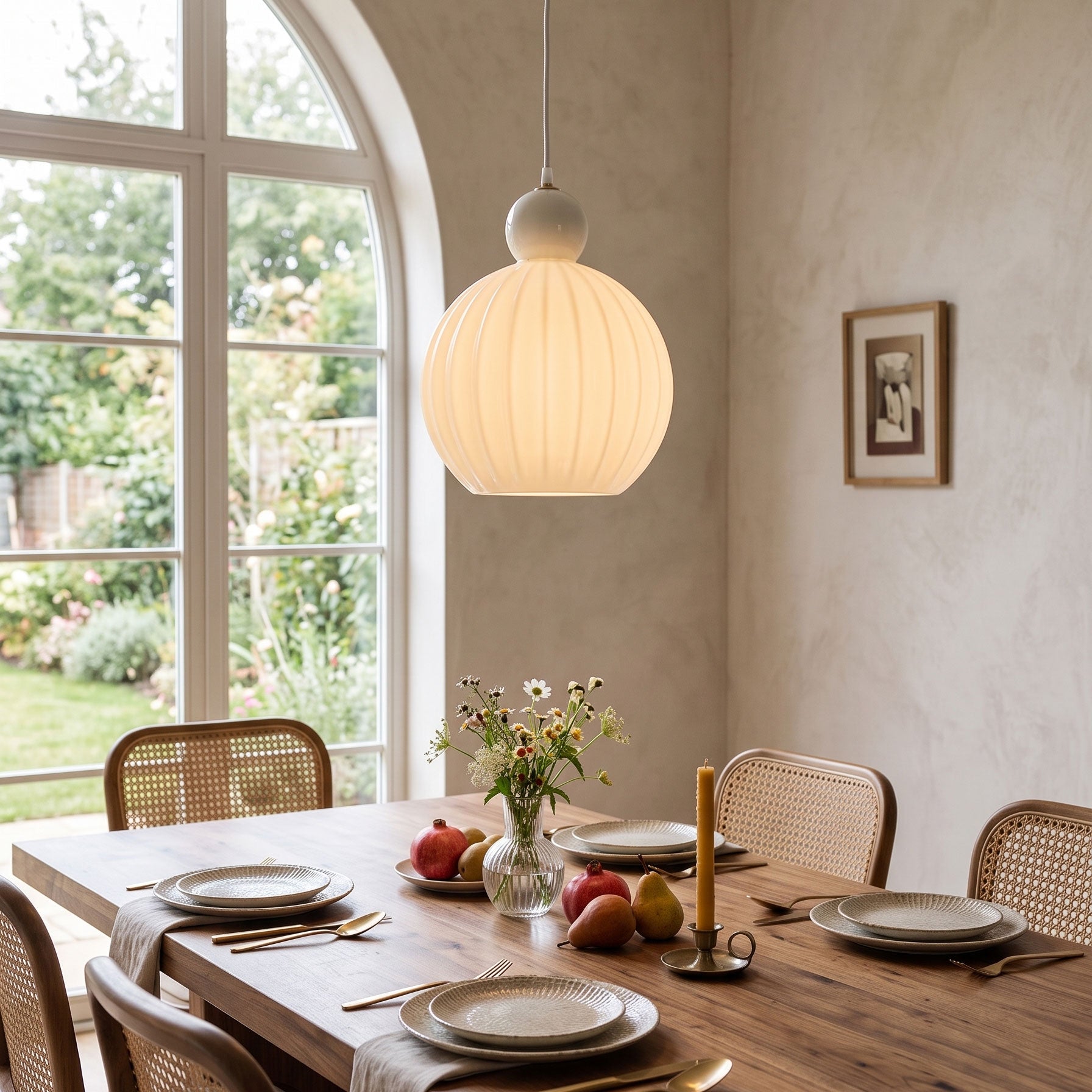 Romilly Ribbed Pendant Light