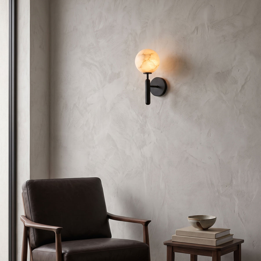 Ronan Alabaster Wall Sconce – detail 5