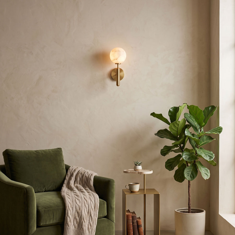 Ronan Alabaster Wall Sconce – detail 6