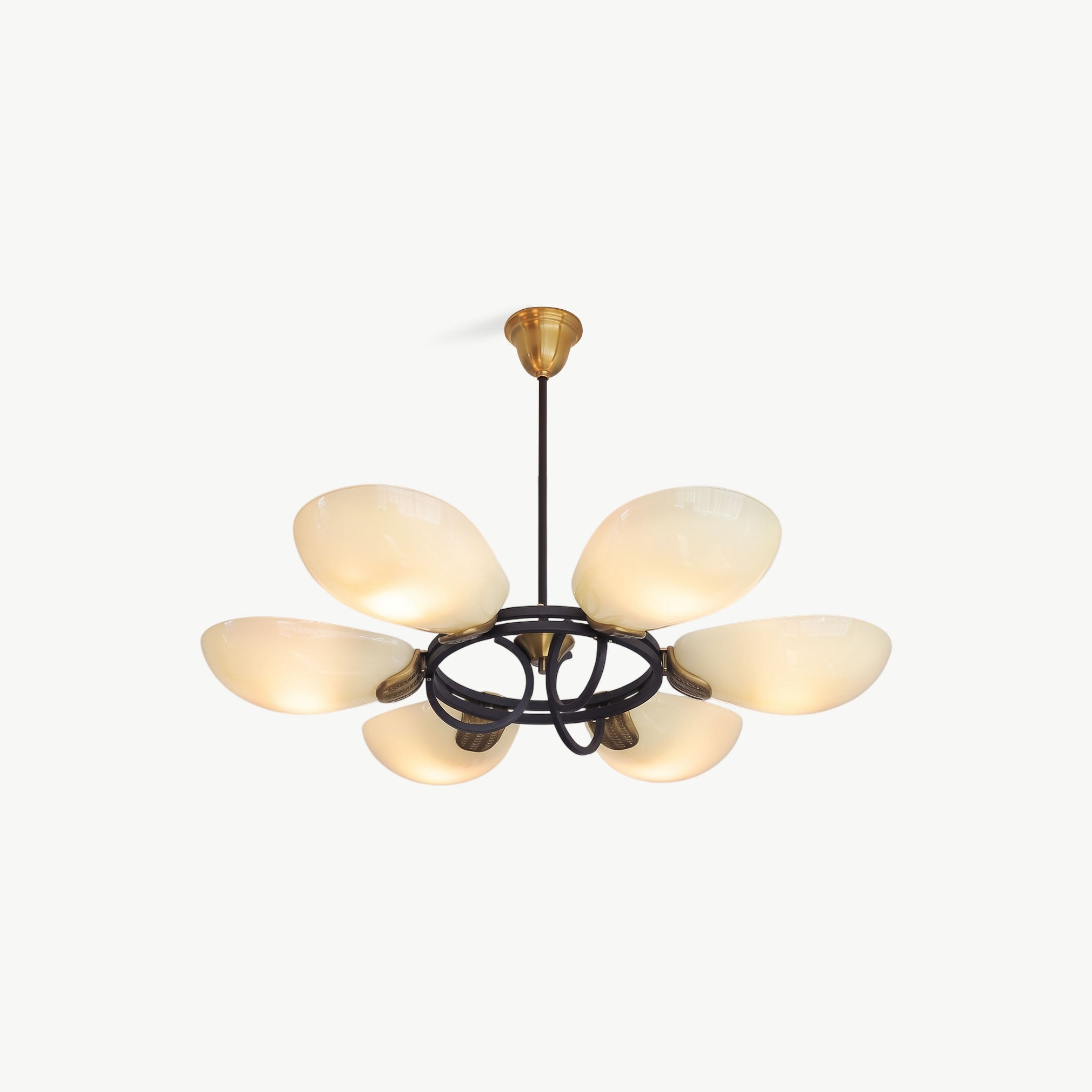 Rayonshine Ronin Black Ring Chandelier — Dining Room Lights