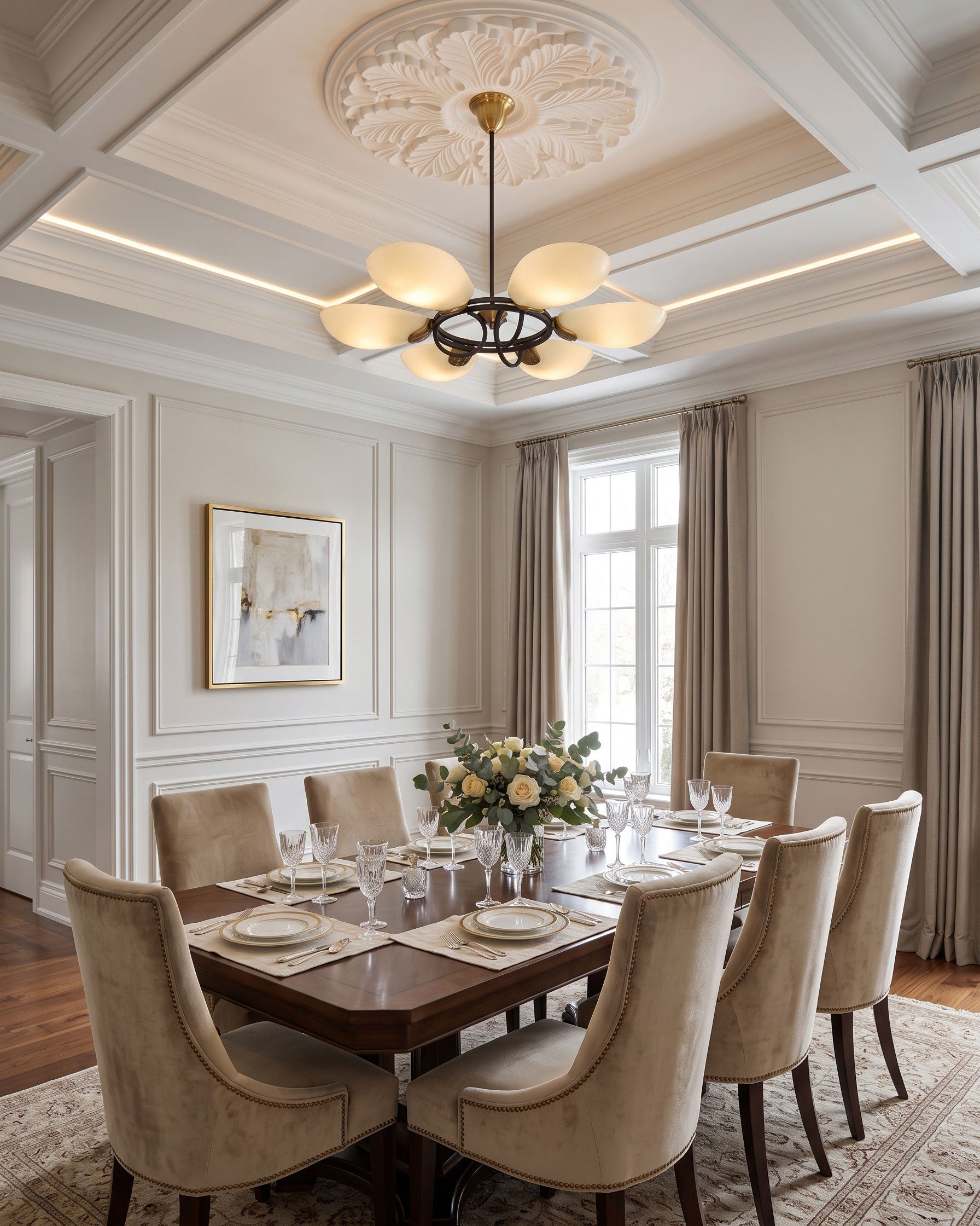 Rayonshine Ronin Black Ring Chandelier — Detail View 15