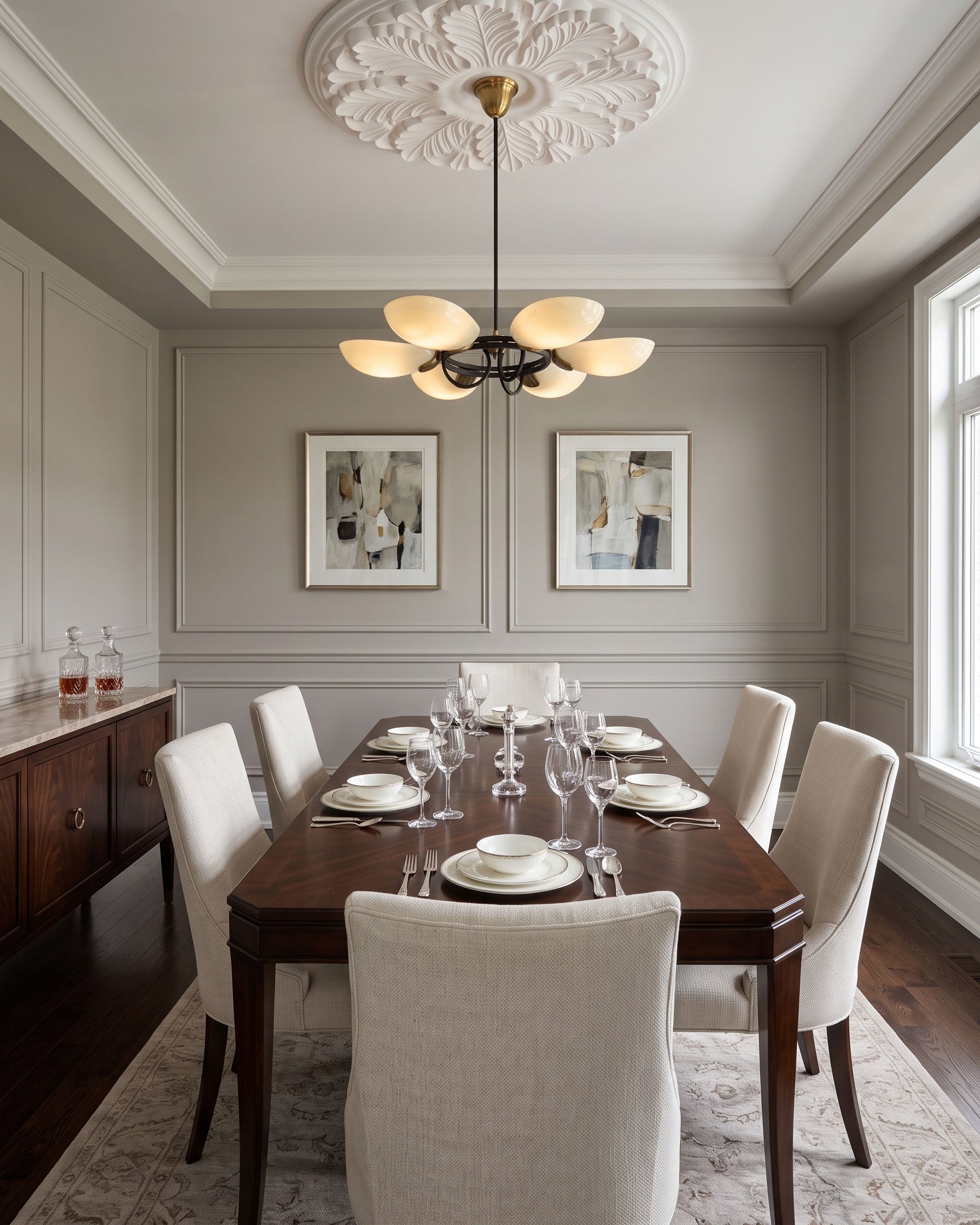 Rayonshine Ronin Black Ring Chandelier — Detail View 11