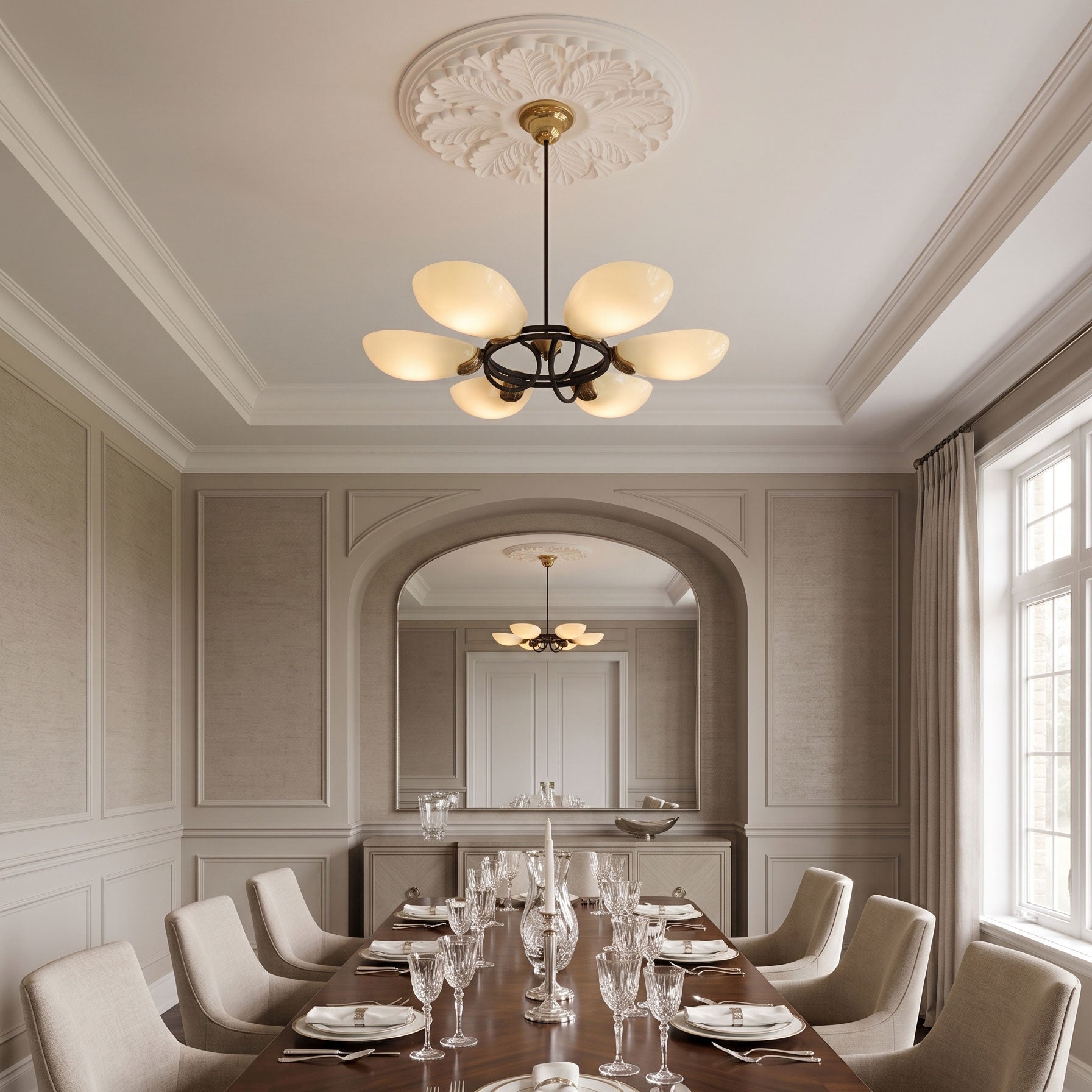 Rayonshine Ronin Black Ring Chandelier — Detail View 3