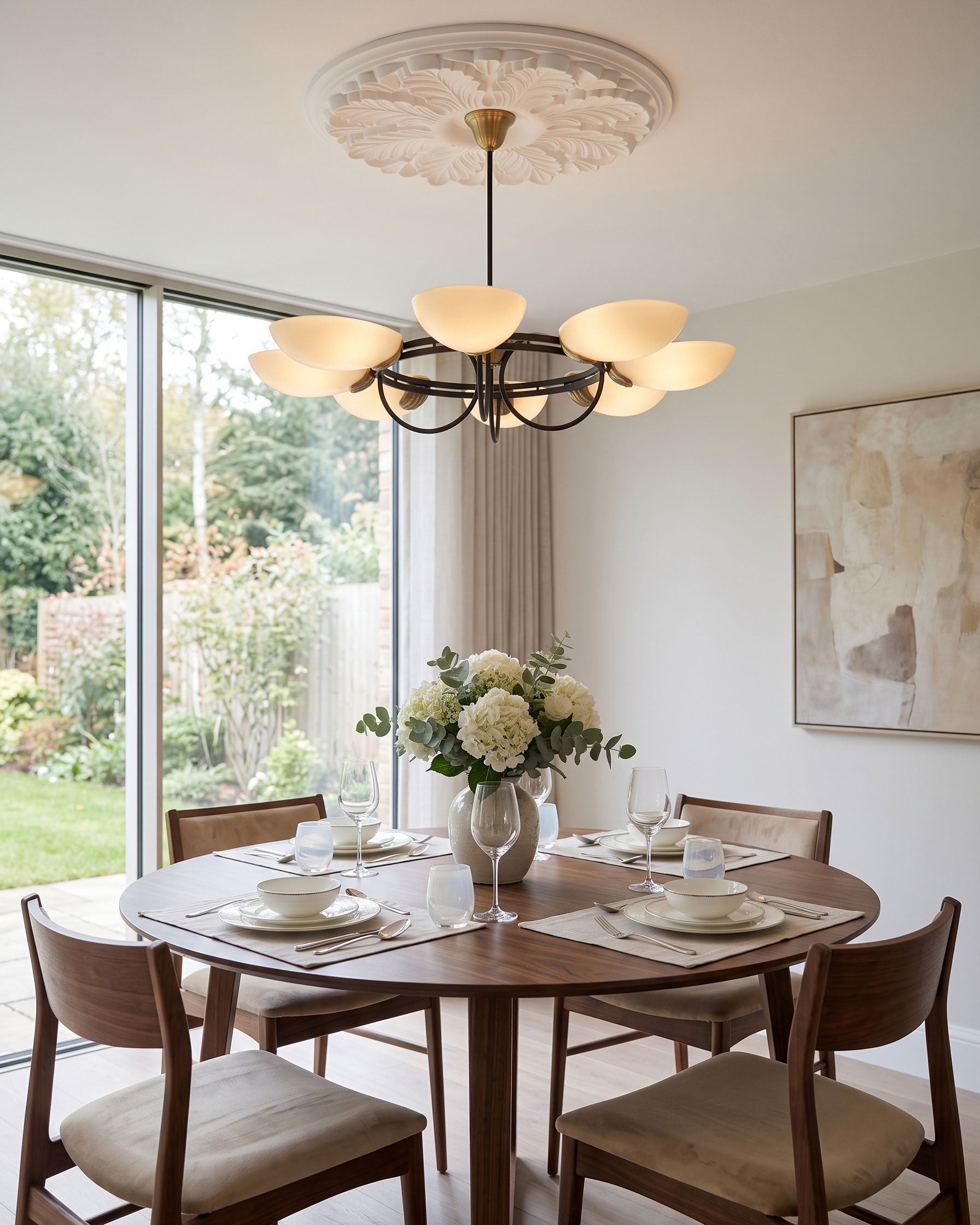 Rayonshine Ronin Black Ring Chandelier — Detail View 5
