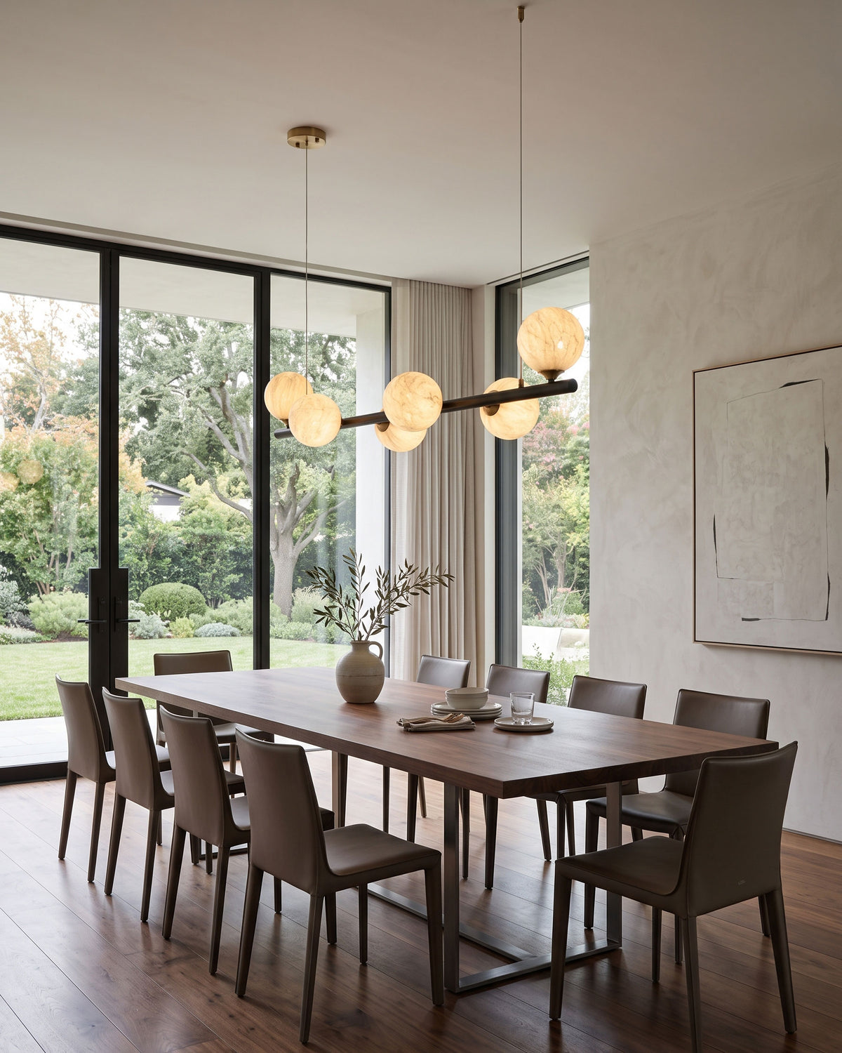 Rory Linear Silk Pendant Light