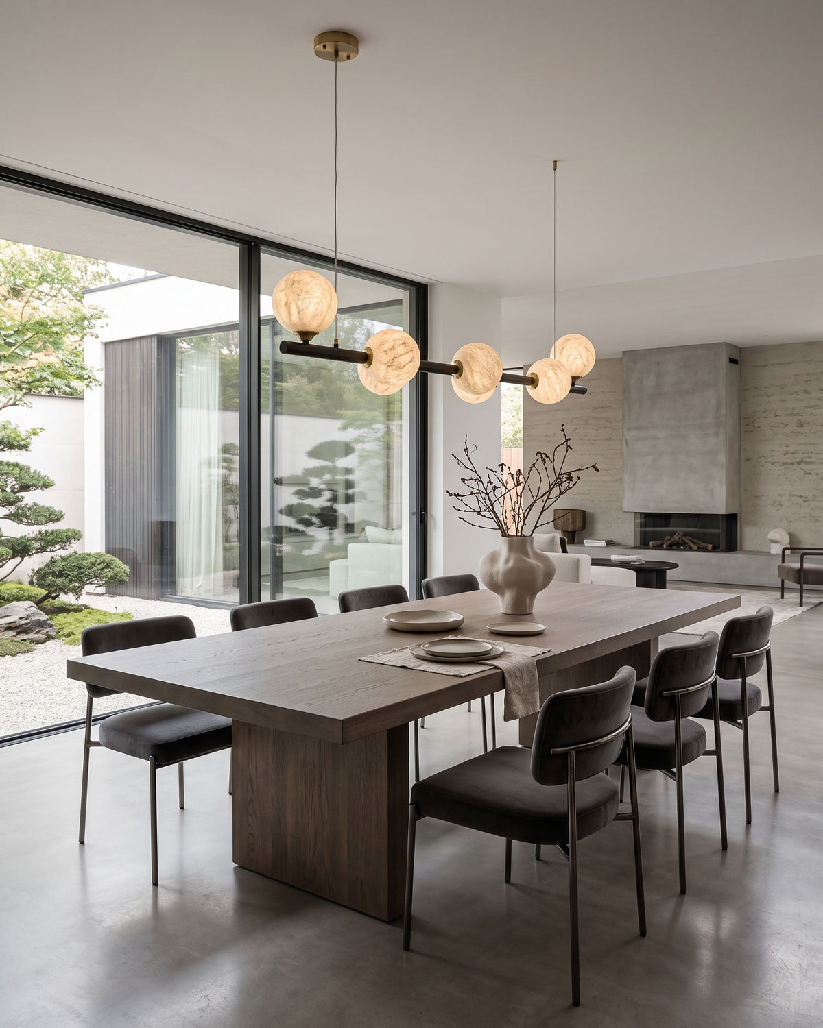 Rory Linear Silk Pendant Light