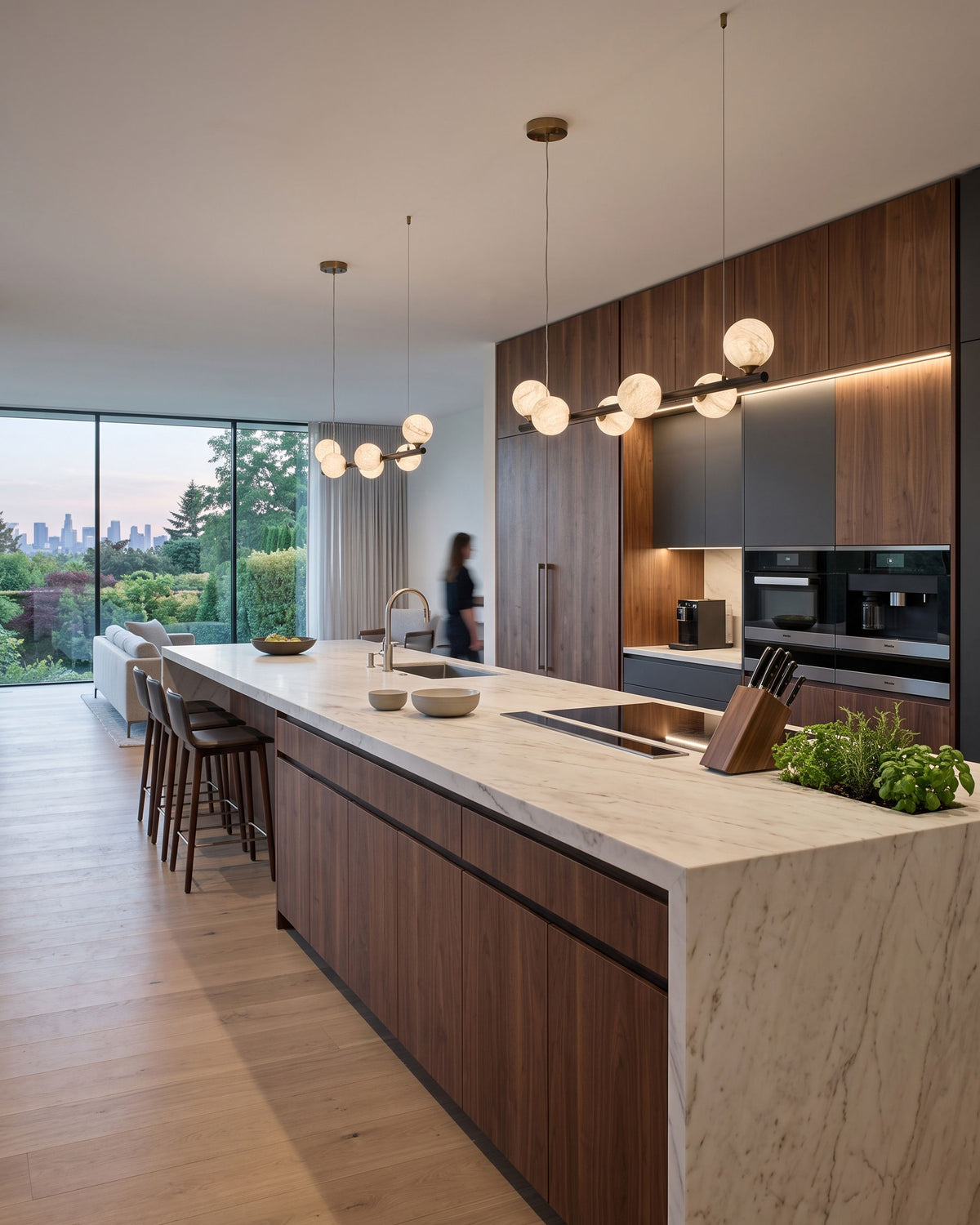 Rory Linear Silk Pendant Light