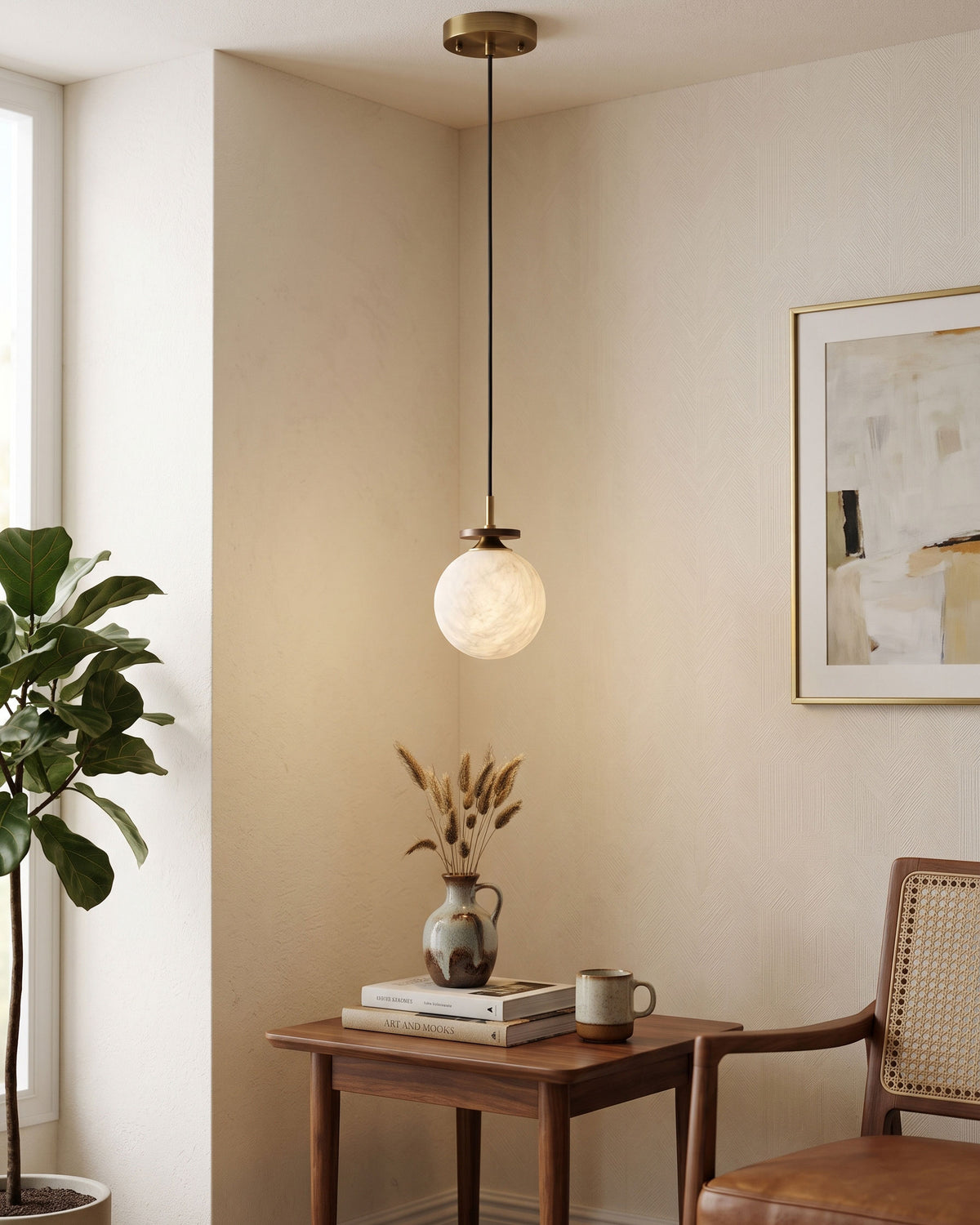 Rory Mulberry Silk Pendant Light 1-head and 3-head versions
