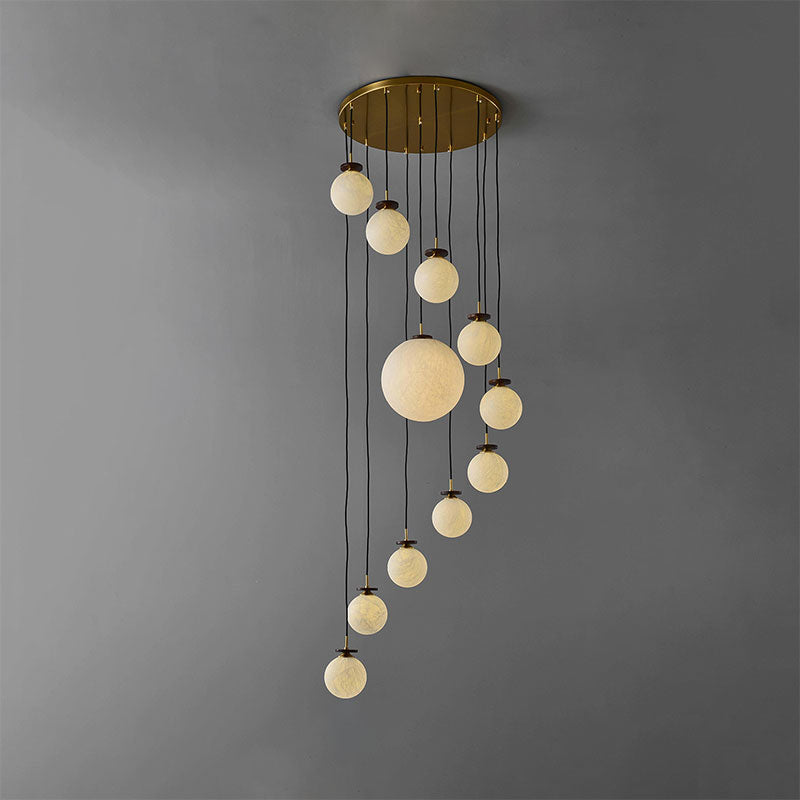 Rory Natural Mulberry Silk Chandelier