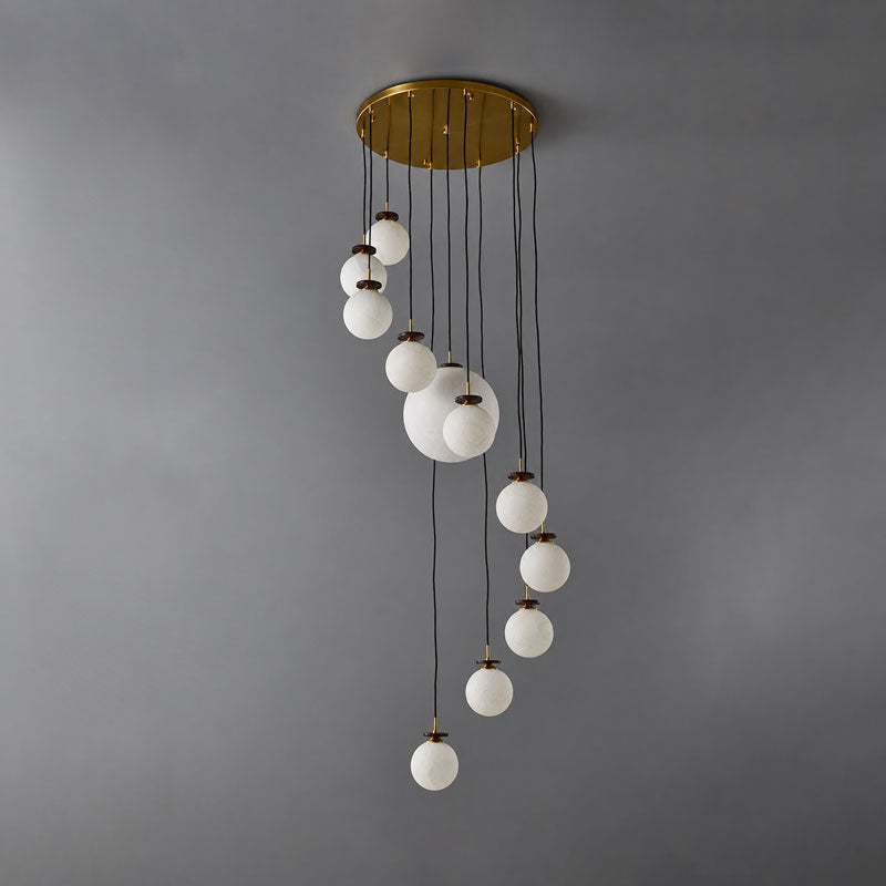 Rory Natural Mulberry Silk Chandelier