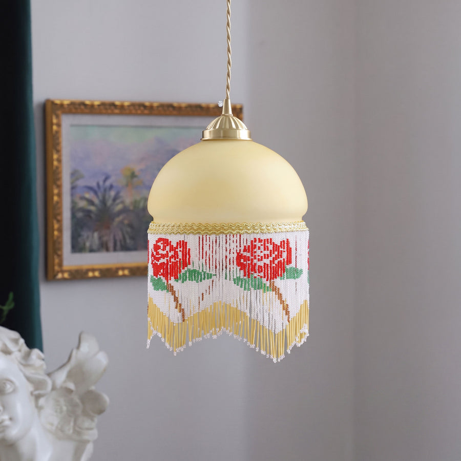 Rosalind Beaded Pendant Light – detail 2