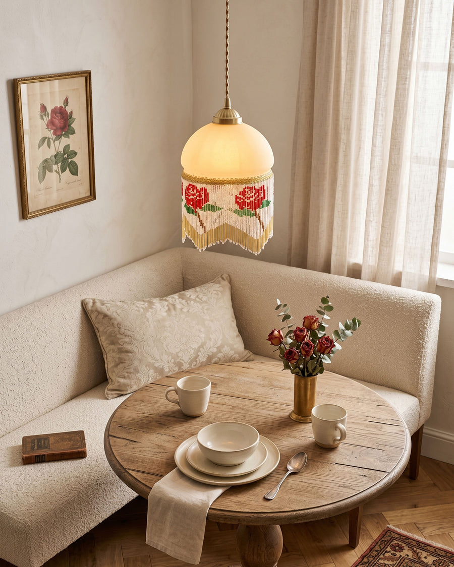 Rosalind Beaded Pendant Light – detail 5