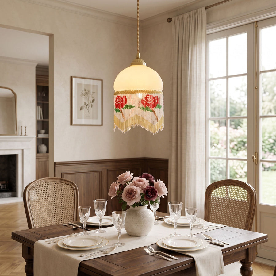 Rosalind Beaded Pendant Light – detail 3
