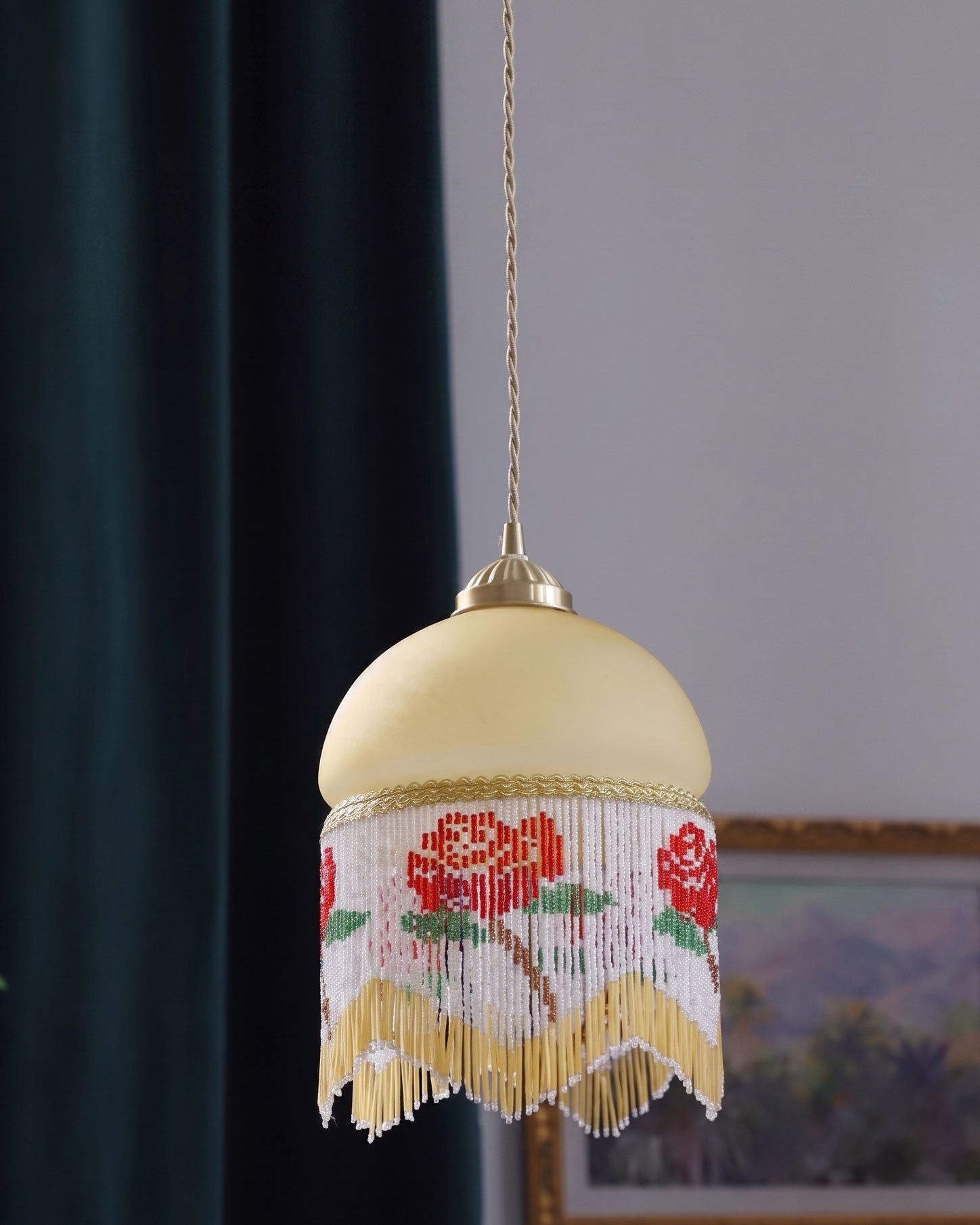 Rosalind Beaded Pendant Light