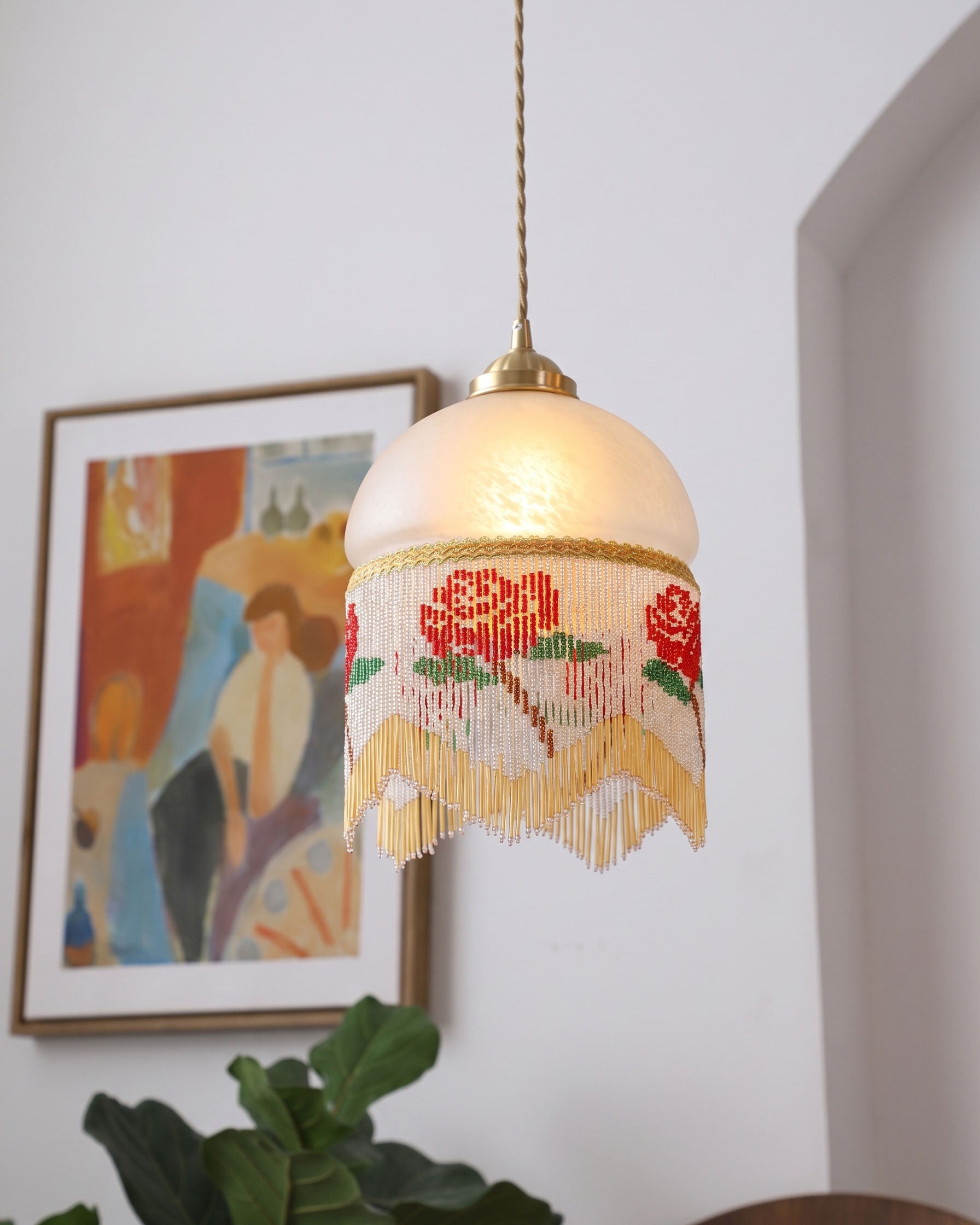 Rosalind Beaded Pendant Light