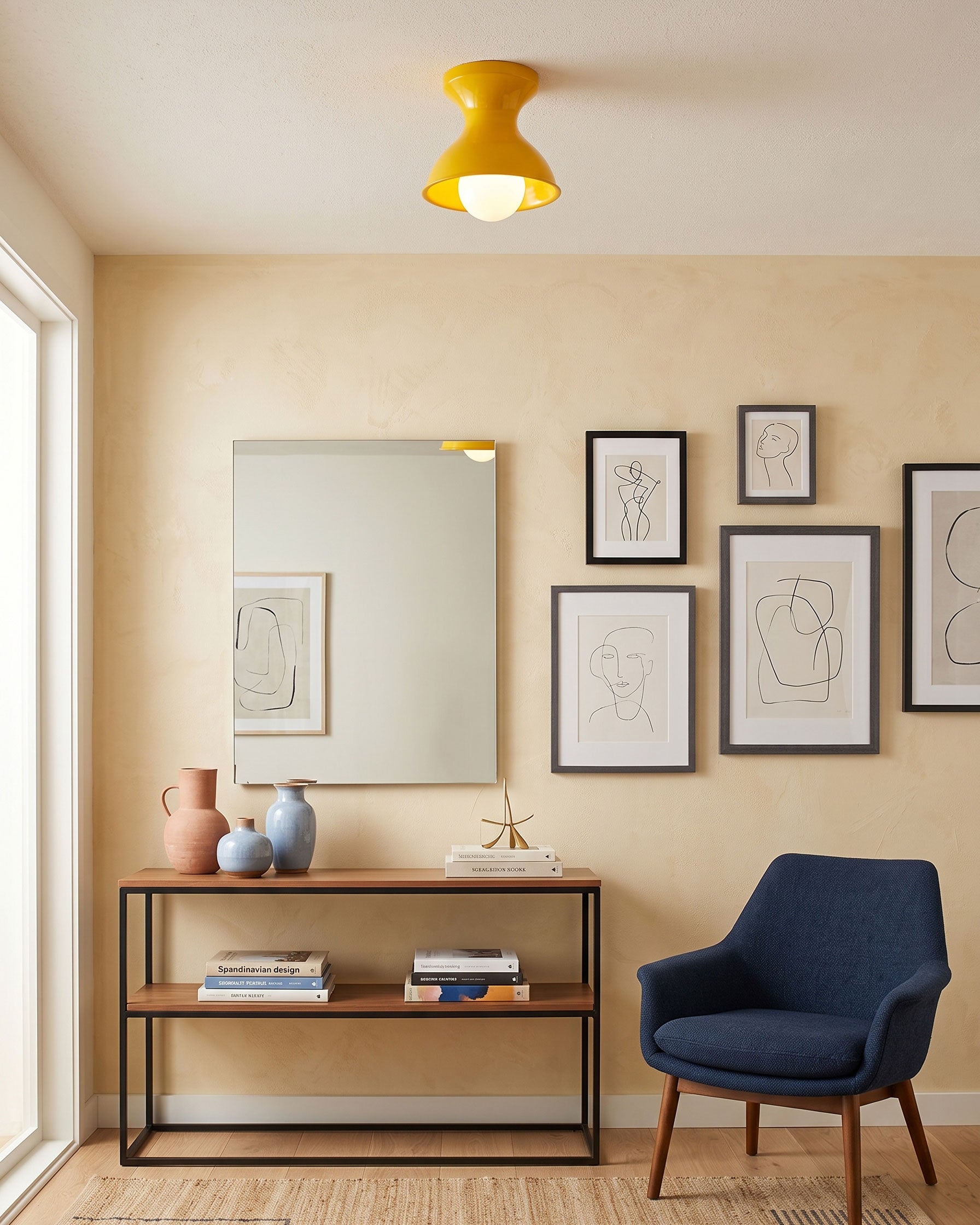 Roscoe Resin Flush Mount