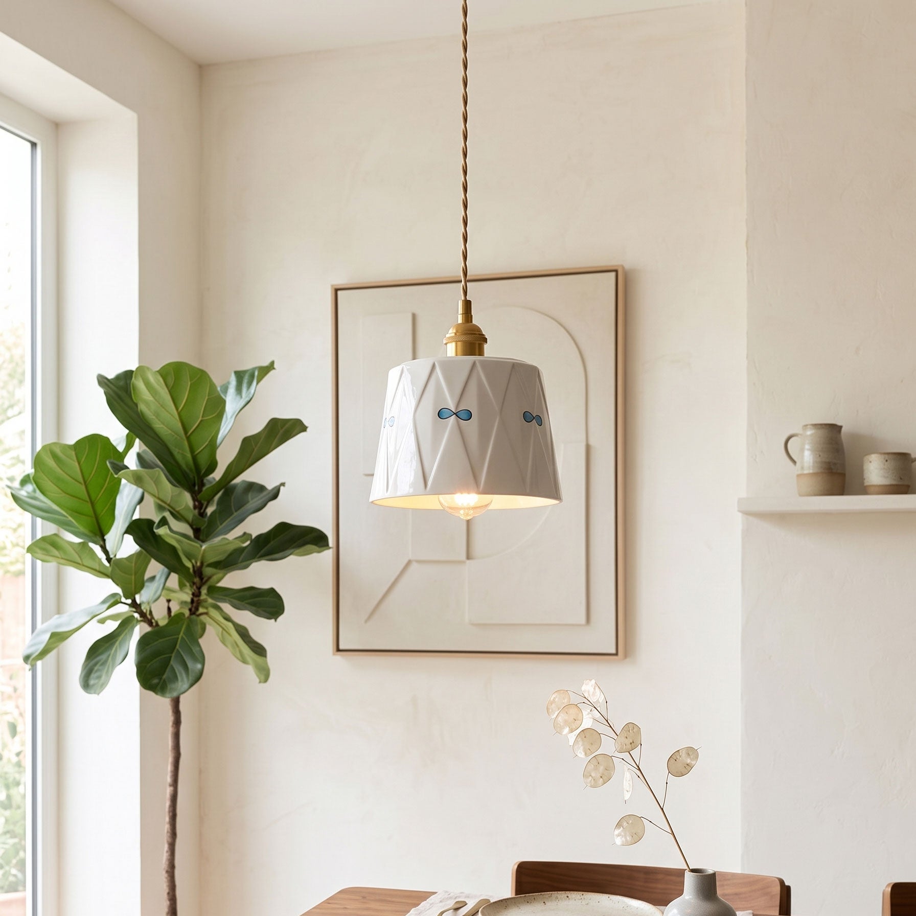 Saskia Textured Pendant Light