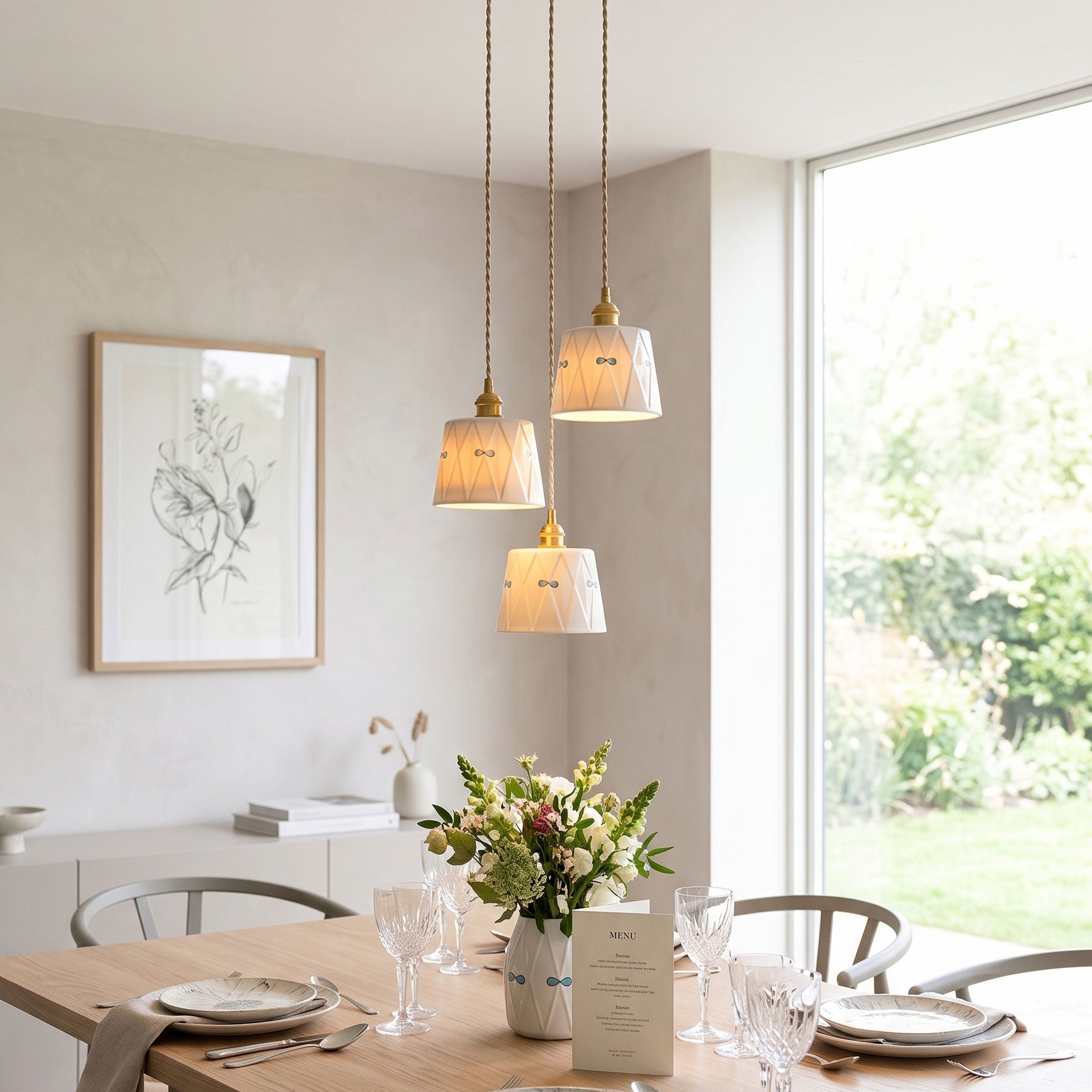 Saskia Textured Pendant Light