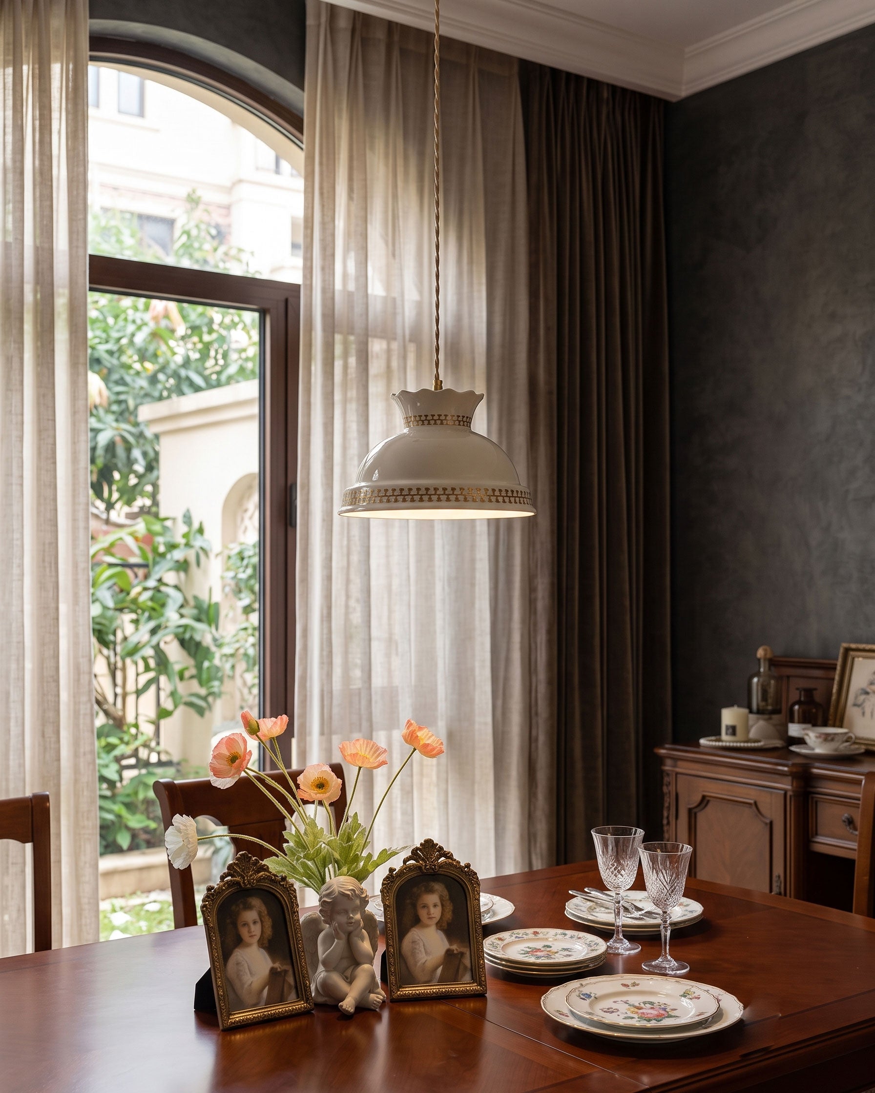 Sibyl Cottage Ceramic Pendant Light