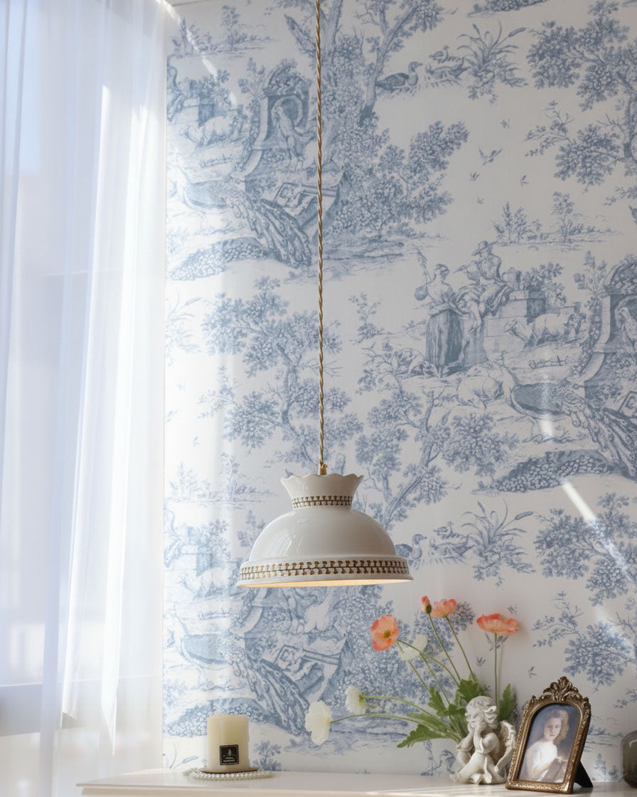 Sibyl Cottage Ceramic Pendant Light
