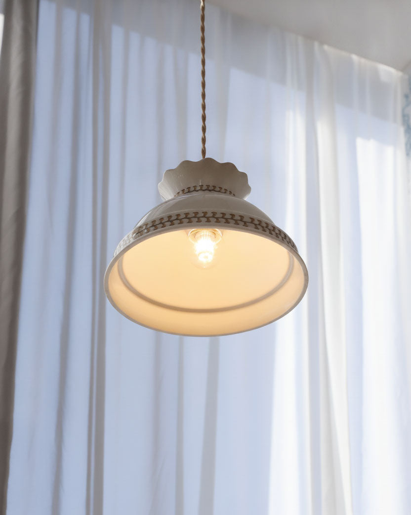 Sibyl Cottage Ceramic Pendant Light
