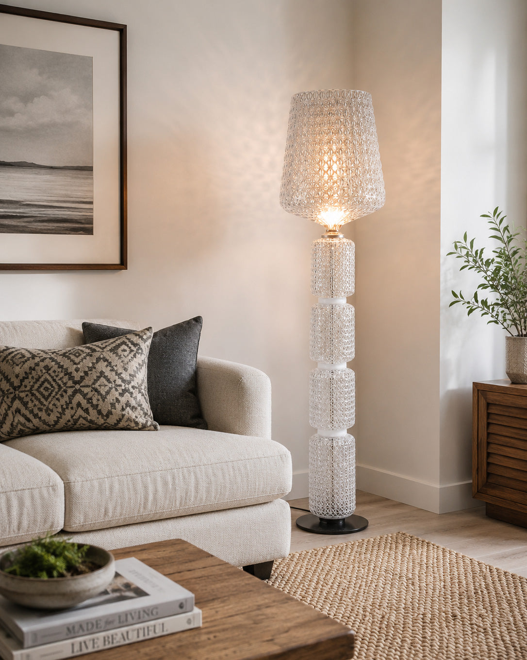 Sienna Grid Floor Lamp