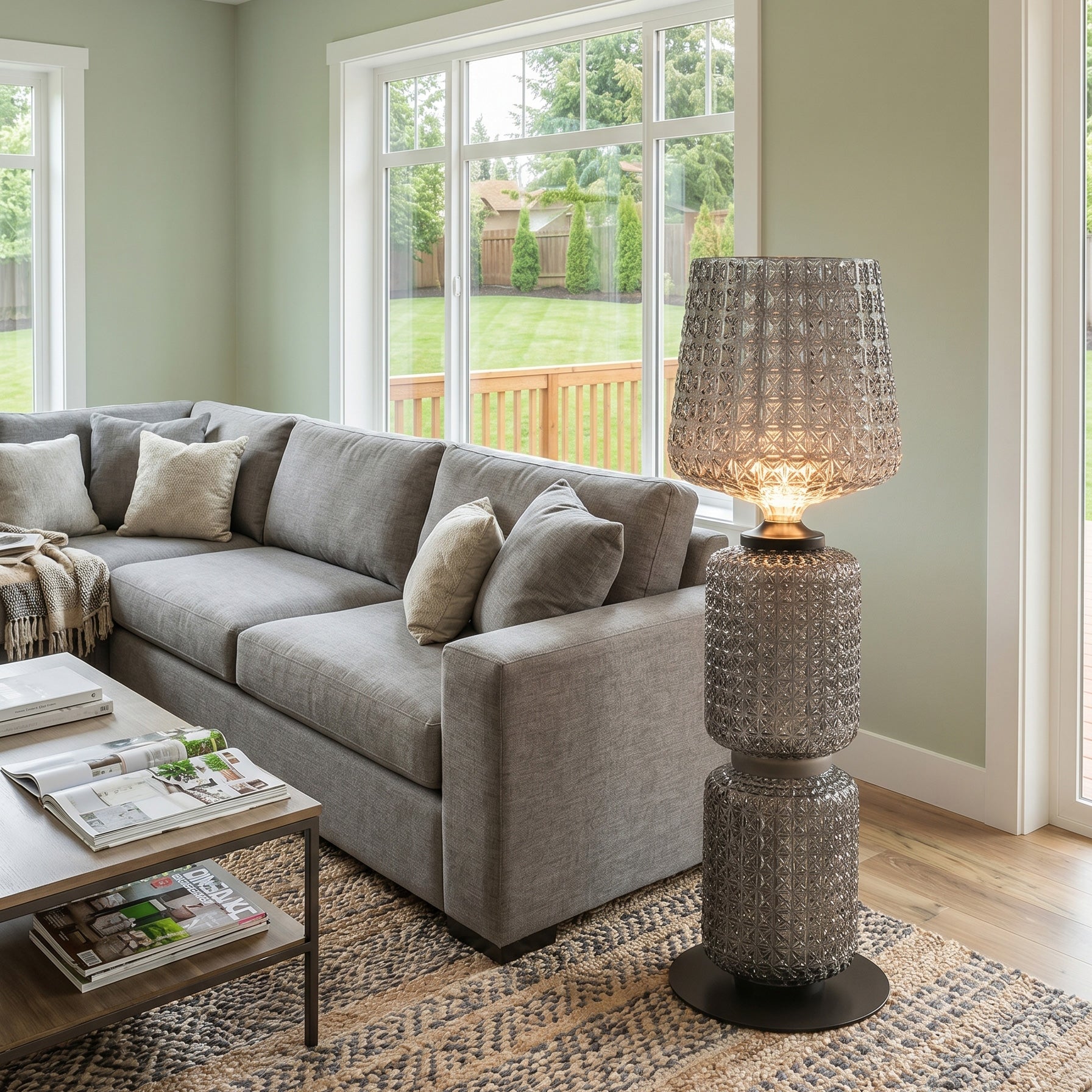 Sienna Grid Floor Lamp