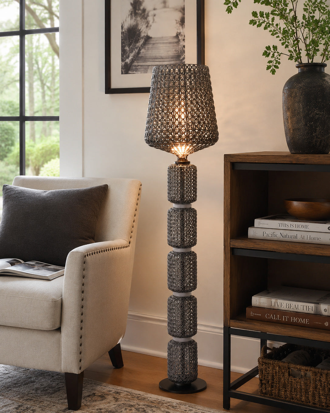 Sienna Grid Floor Lamp