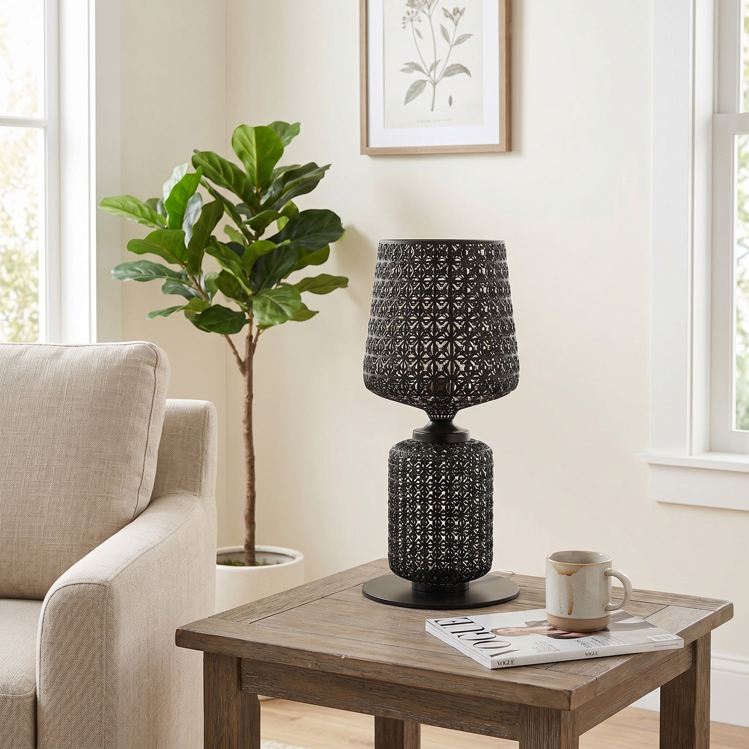 Sienna Grid Table Lamp