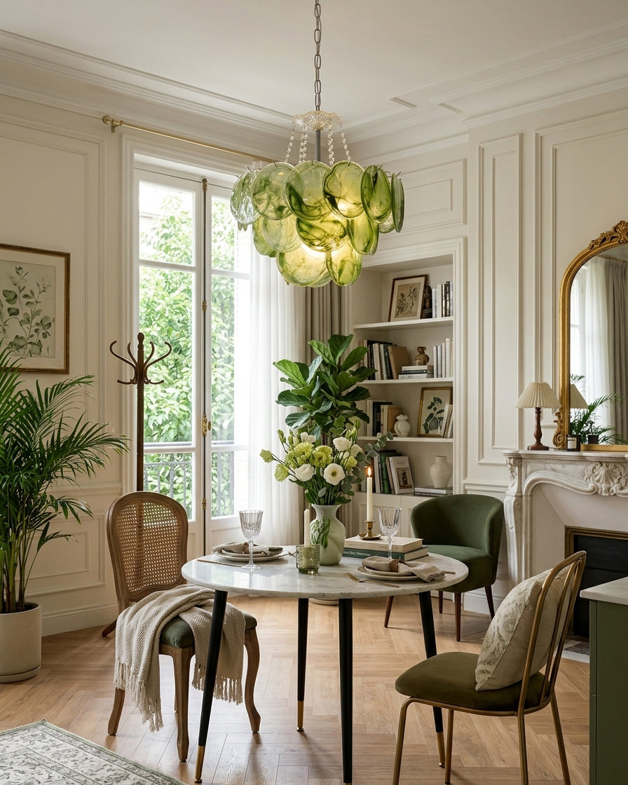 Signe Frosted Scallop Chandelier