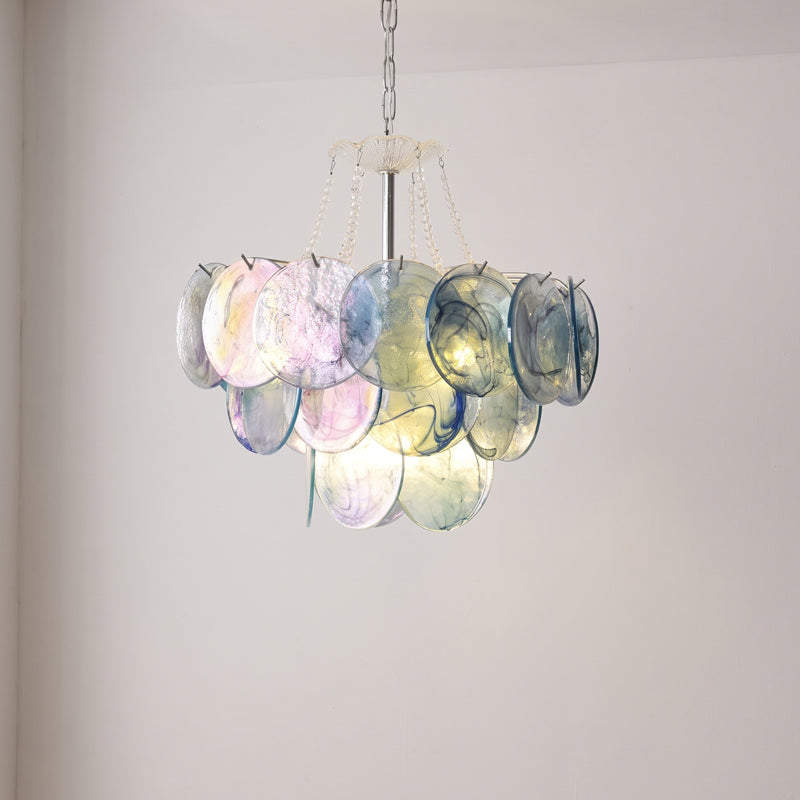 Signe Frosted Scallop Chandelier