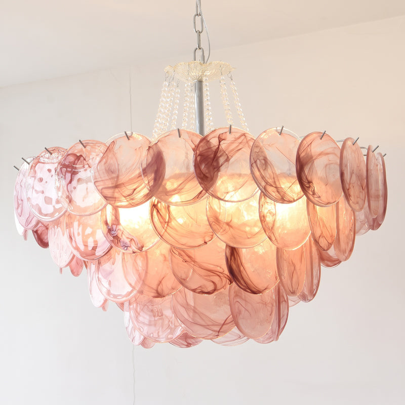 Signe Frosted Scallop Chandelier