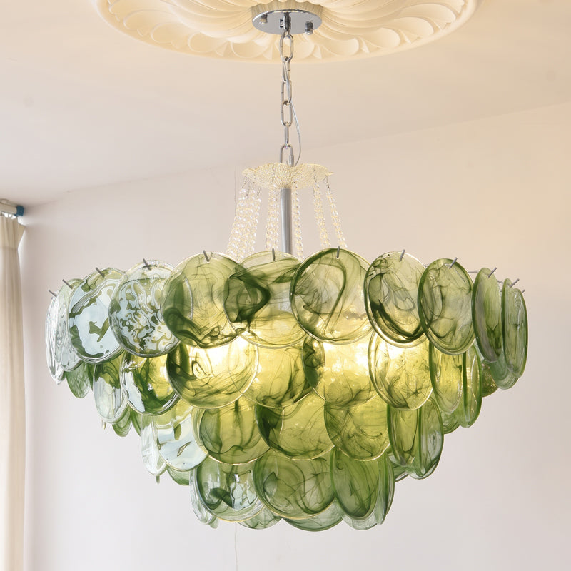 Signe Frosted Scallop Chandelier