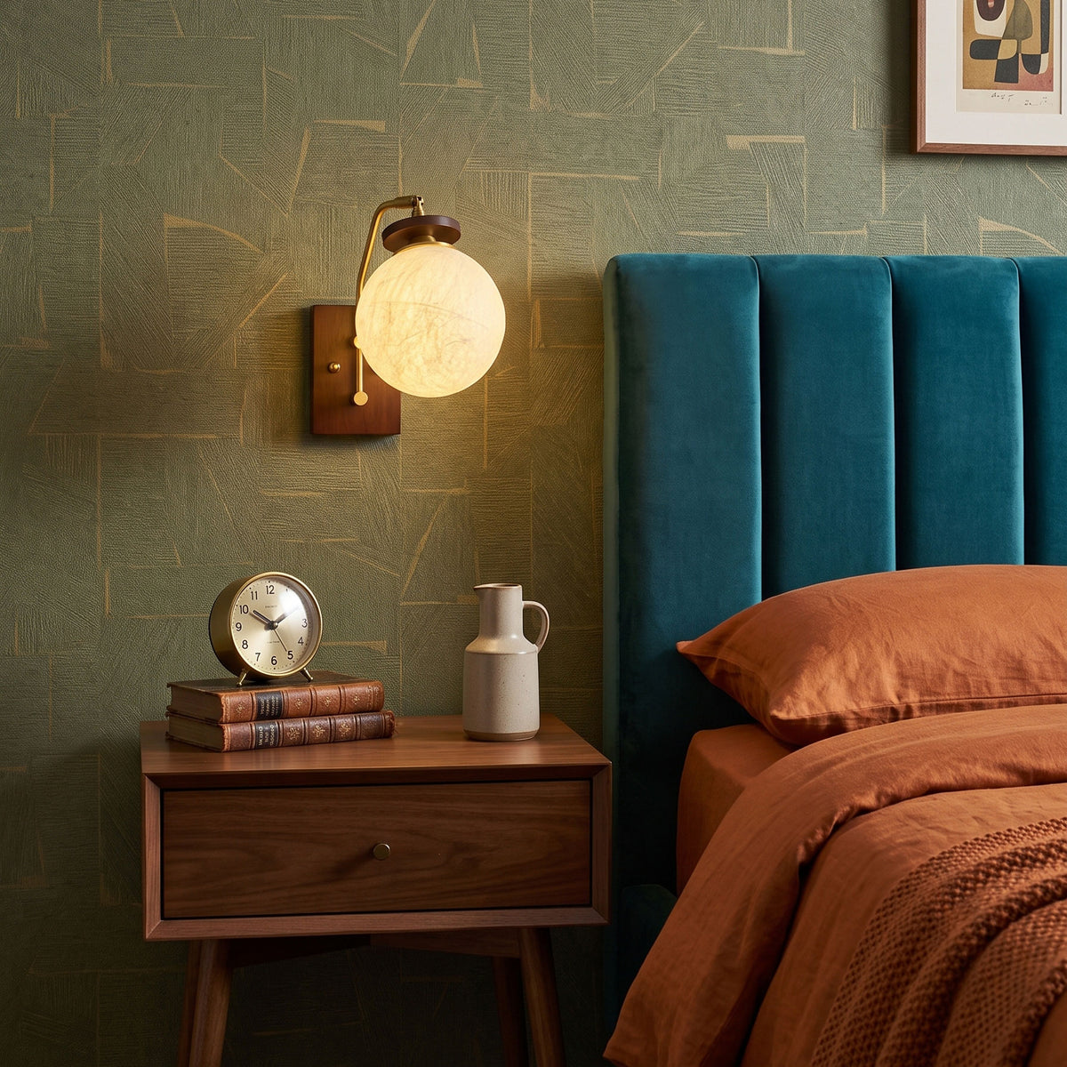 Silas Mulberry Silk Wall Sconce