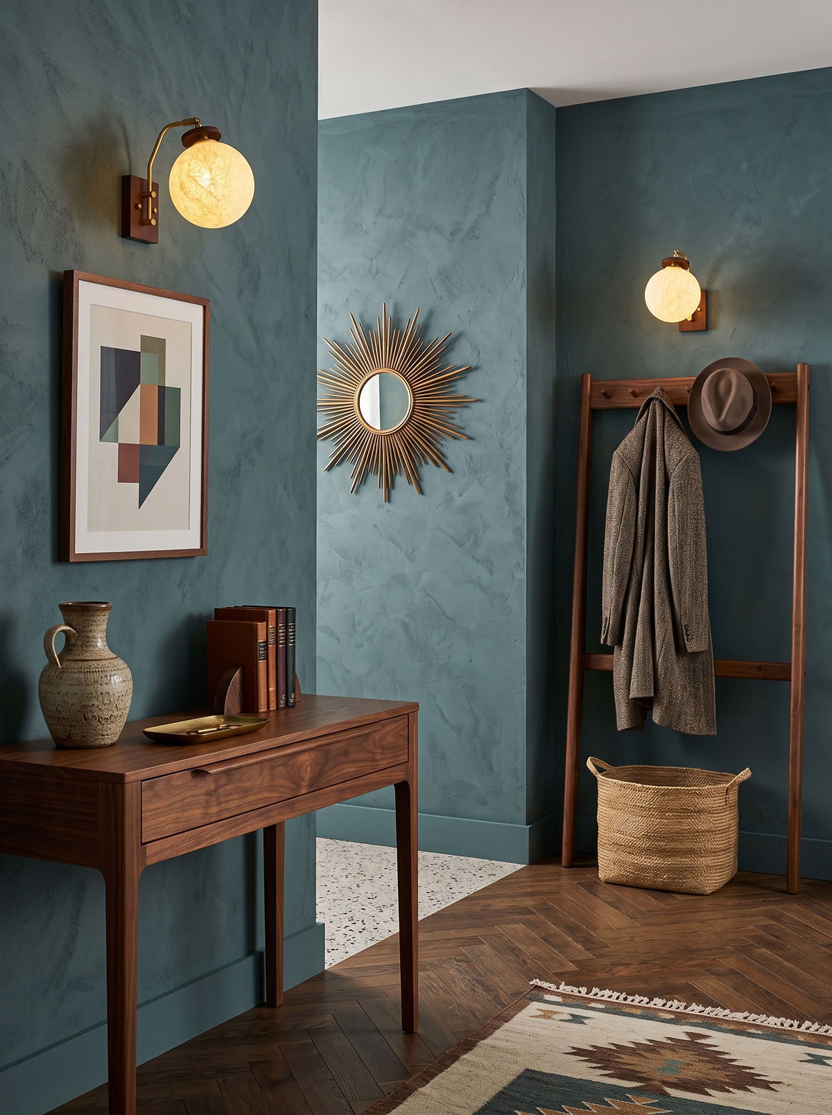 Silas Mulberry Silk Wall Sconce