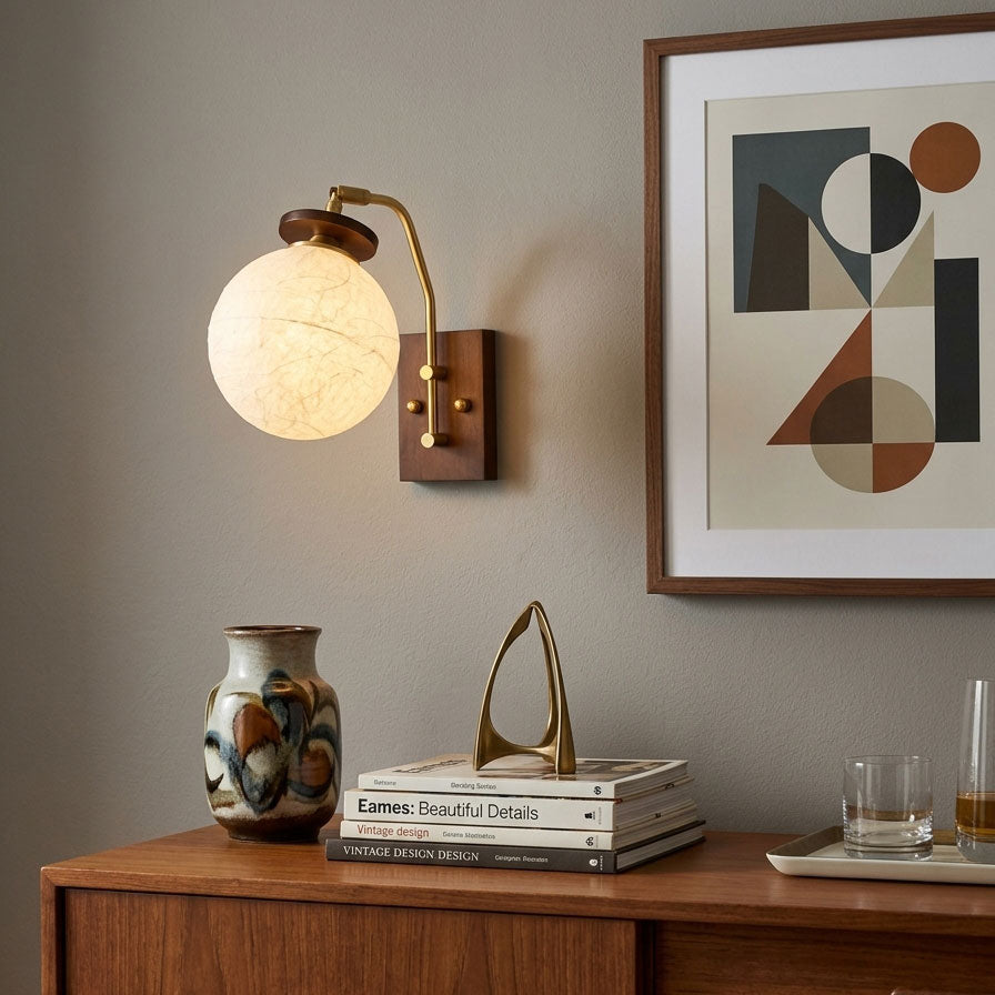 Silas Mulberry Silk Wall Sconce